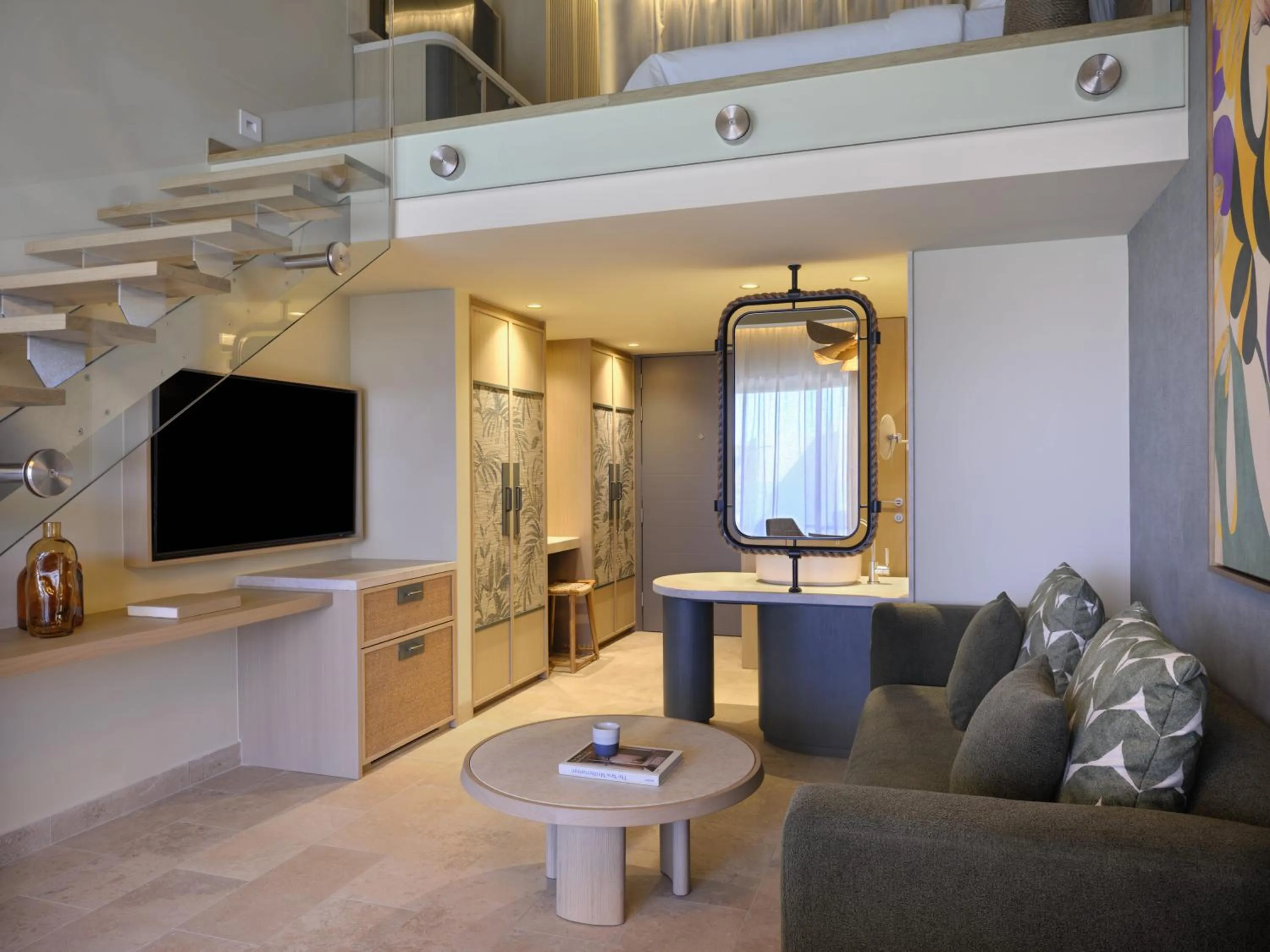 Communal lounge/ TV room in Atlantica Kalliston Resort - Adults Only