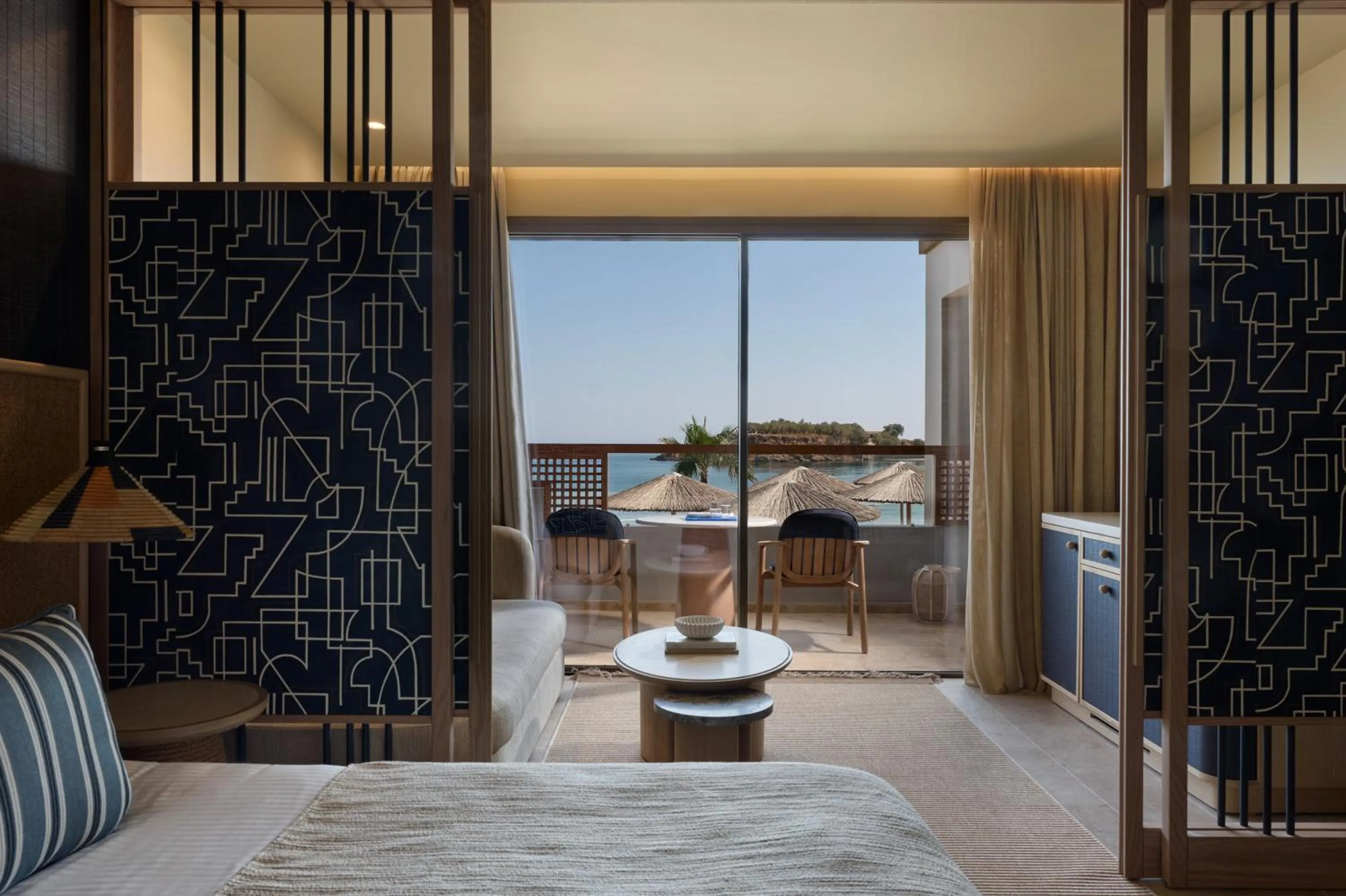 Bedroom, Bed in Atlantica Kalliston Resort - Adults Only