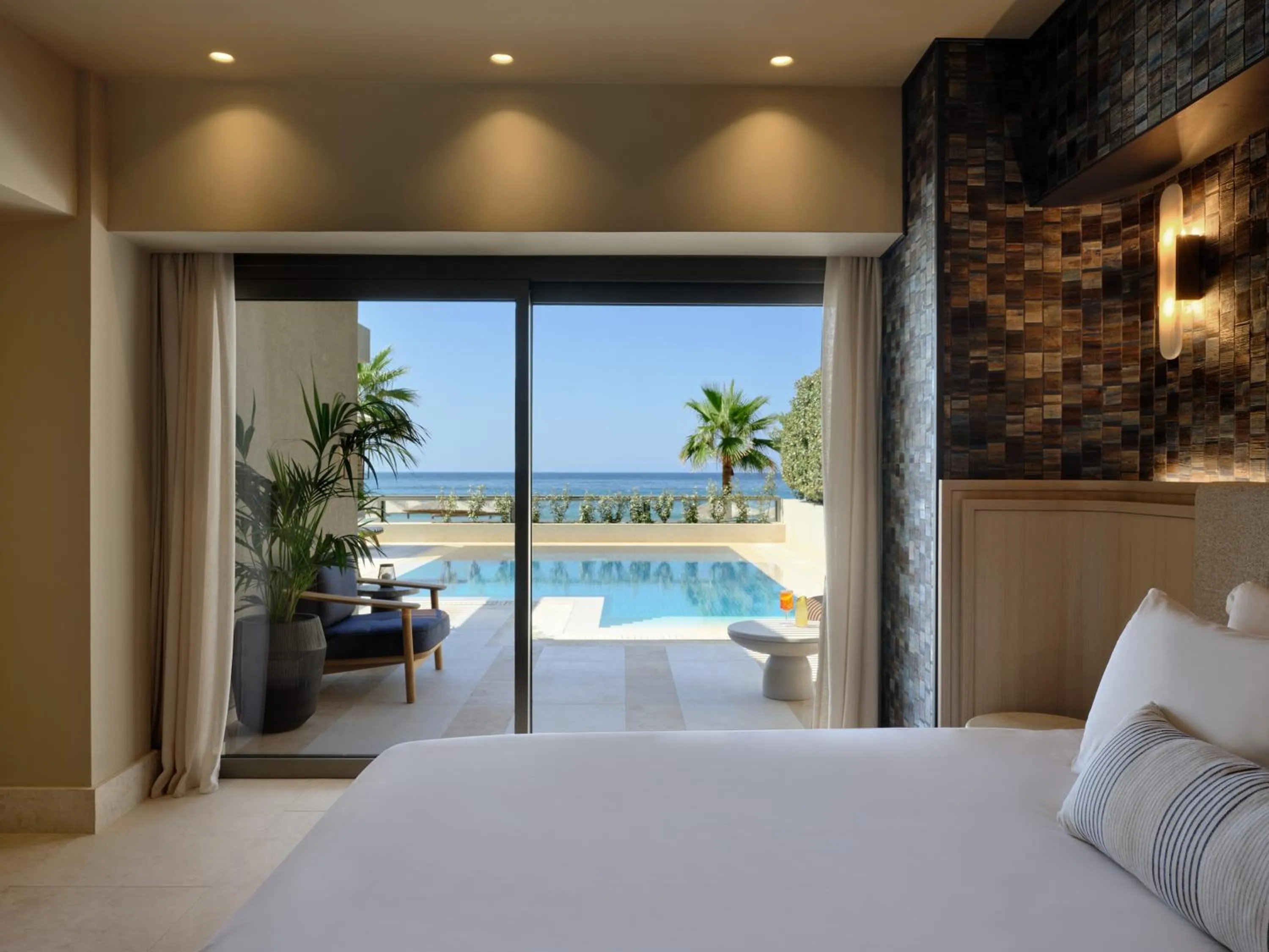 Bedroom, Bed in Atlantica Kalliston Resort - Adults Only