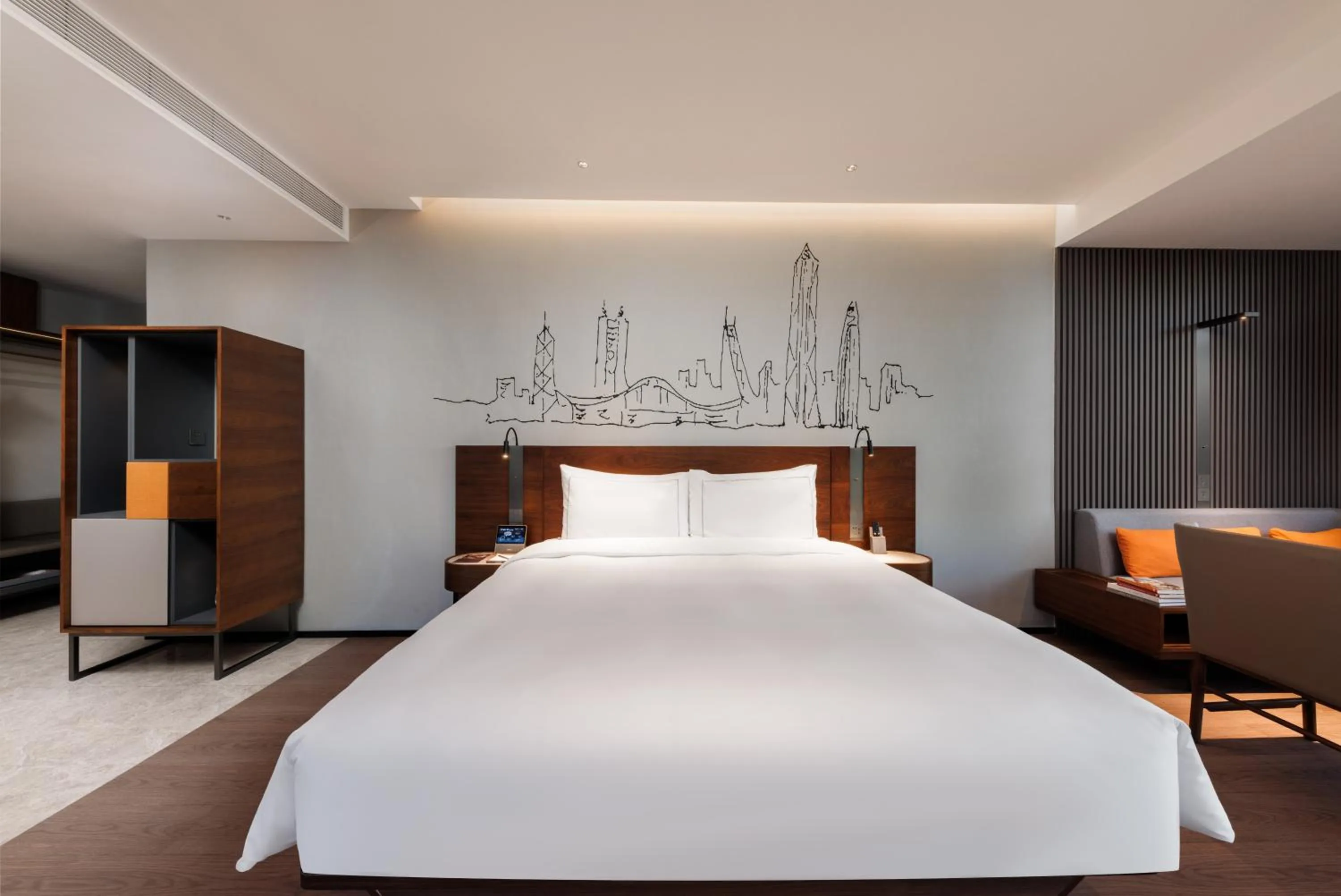 Bed in UrCove By Hyatt ShenZhen Futian Port