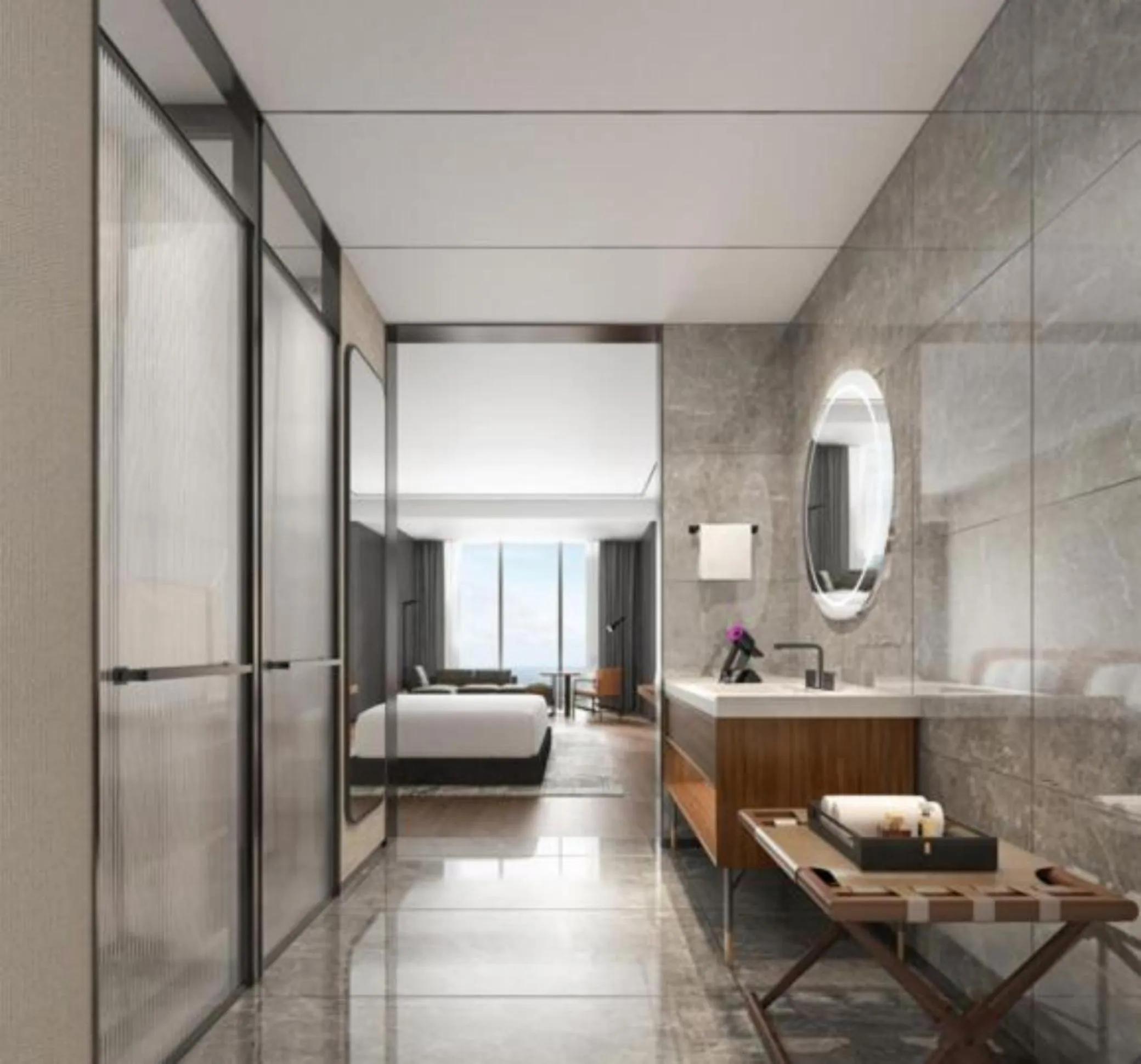 Property building, Bed in UrCove By Hyatt ShenZhen Futian Port