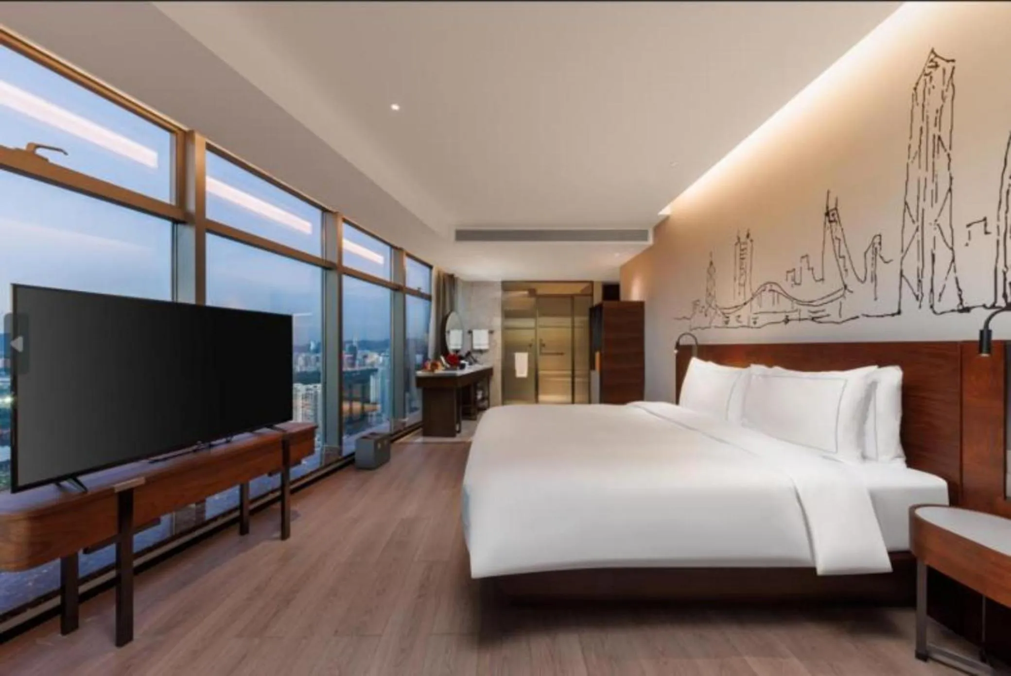 Property building, Bed in UrCove By Hyatt ShenZhen Futian Port