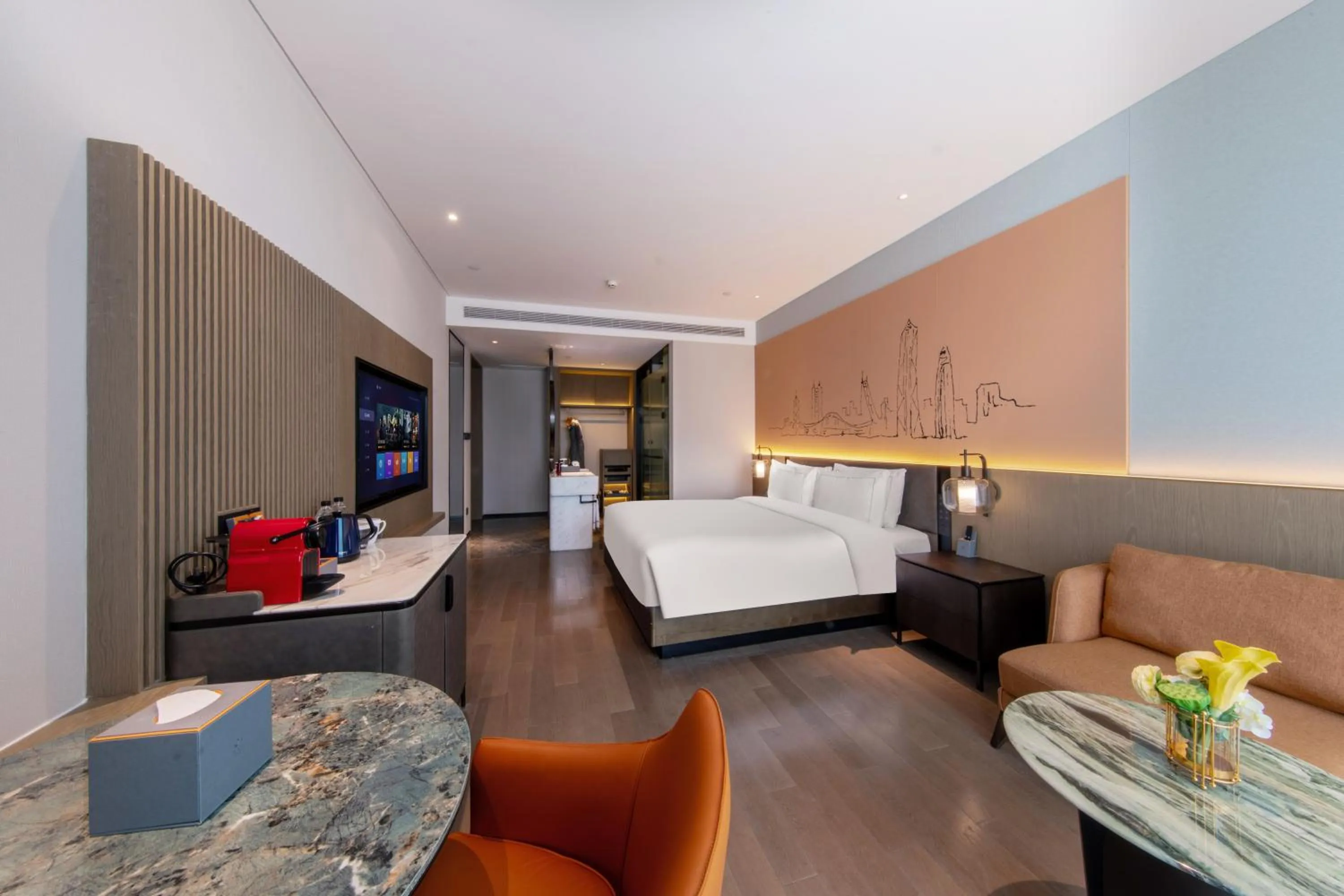 Photo of the whole room, Bed in UrCove by HYATT Shenzhen Luohu