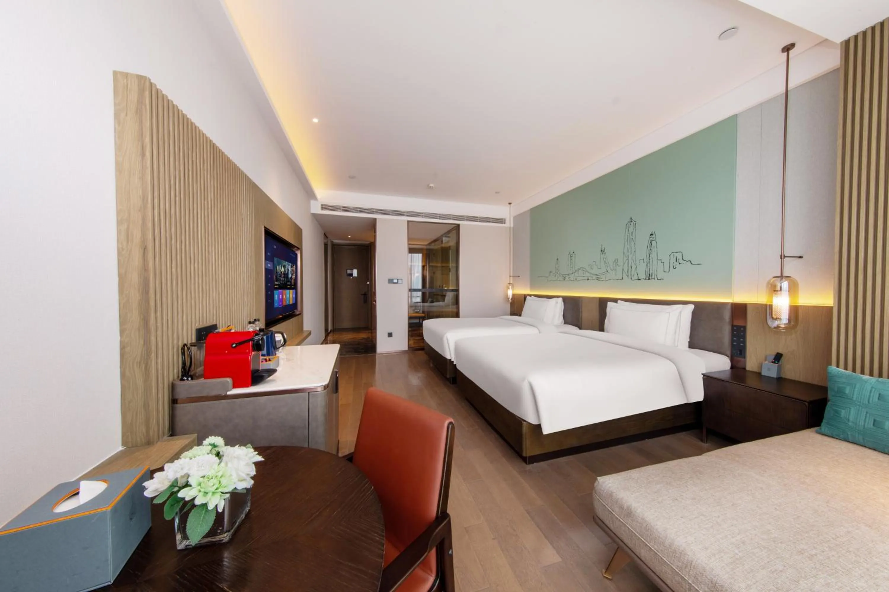 Photo of the whole room, Bed in UrCove by HYATT Shenzhen Luohu