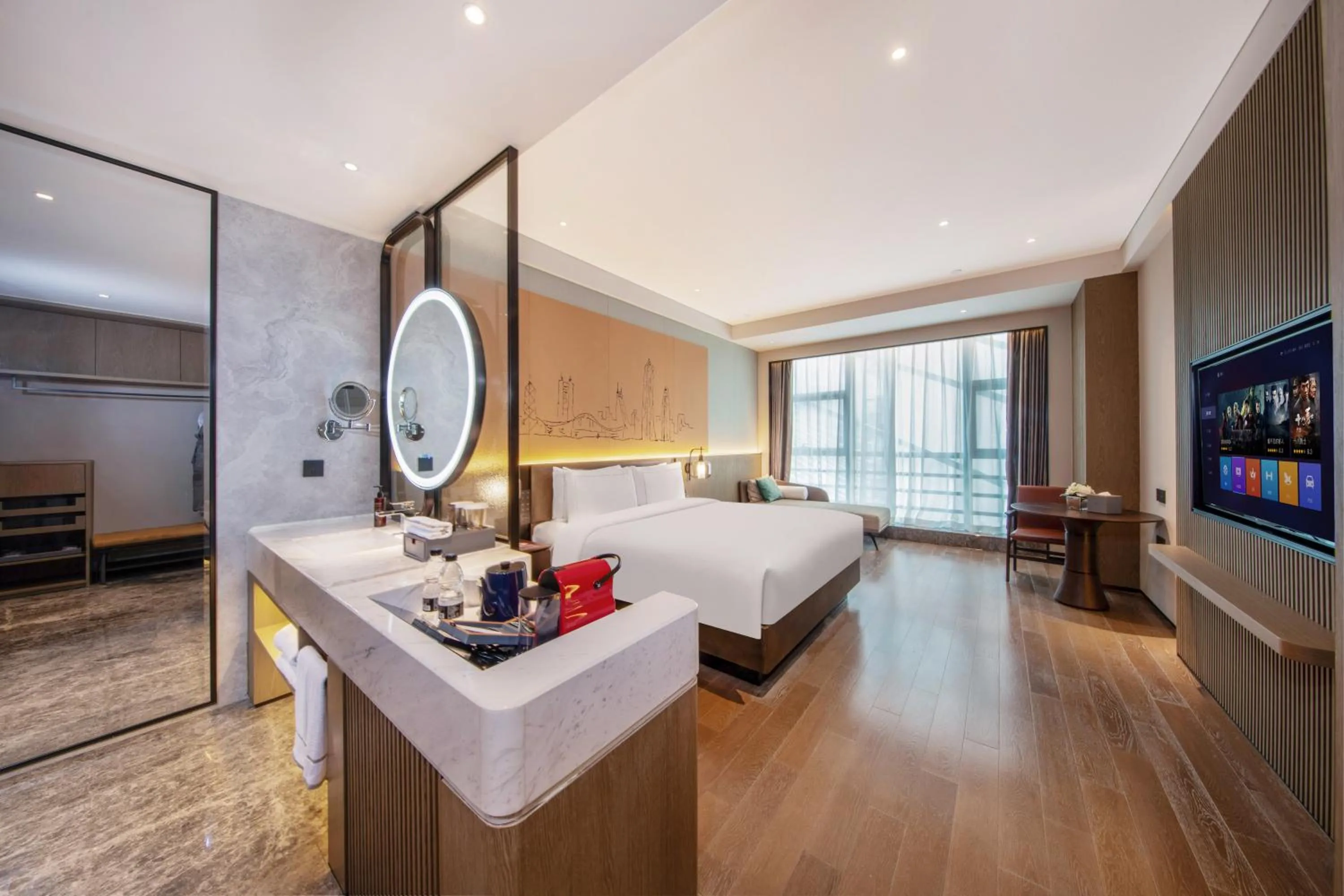 Photo of the whole room, Bed in UrCove by HYATT Shenzhen Luohu