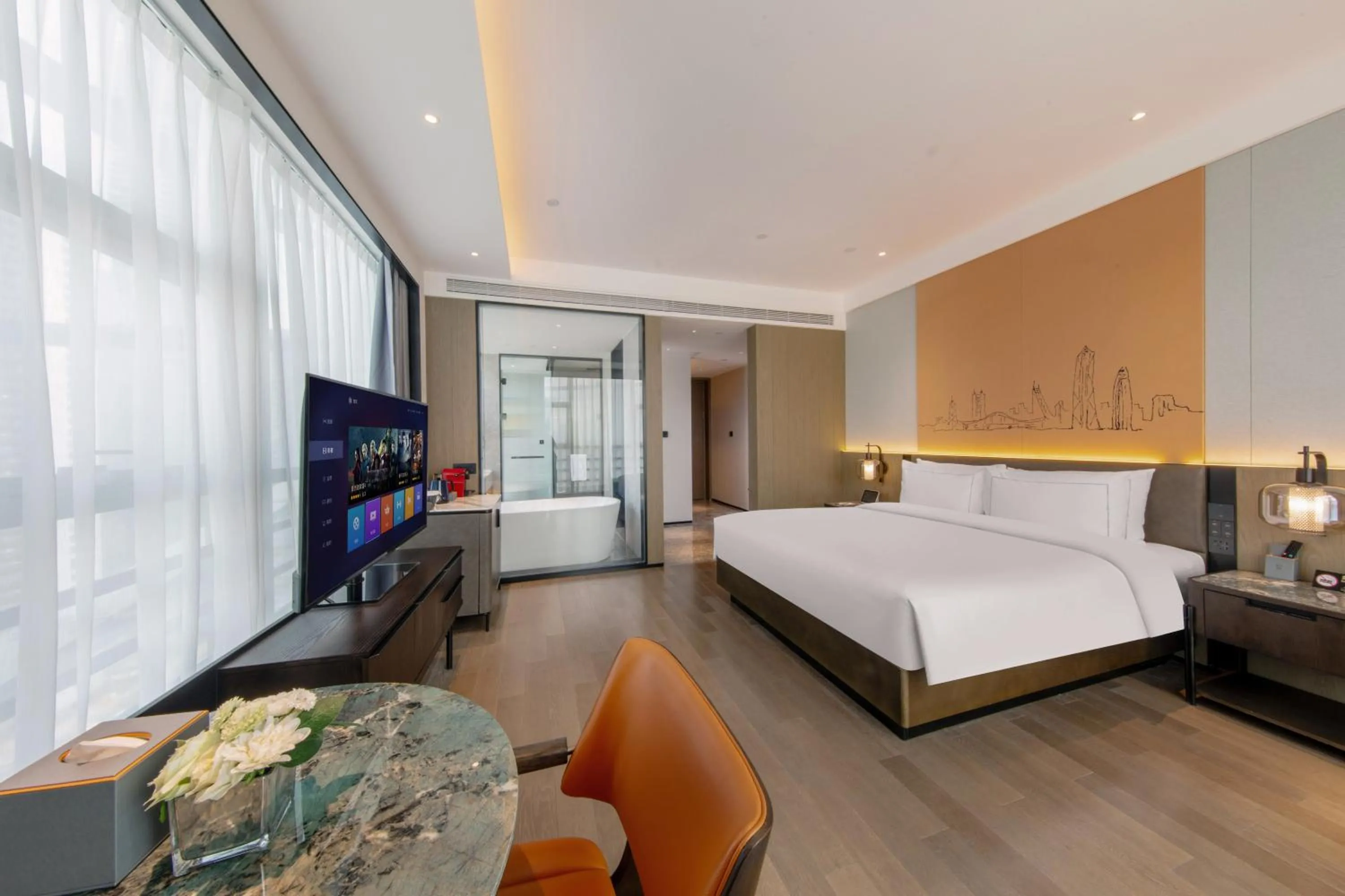 Photo of the whole room, Bed in UrCove by HYATT Shenzhen Luohu