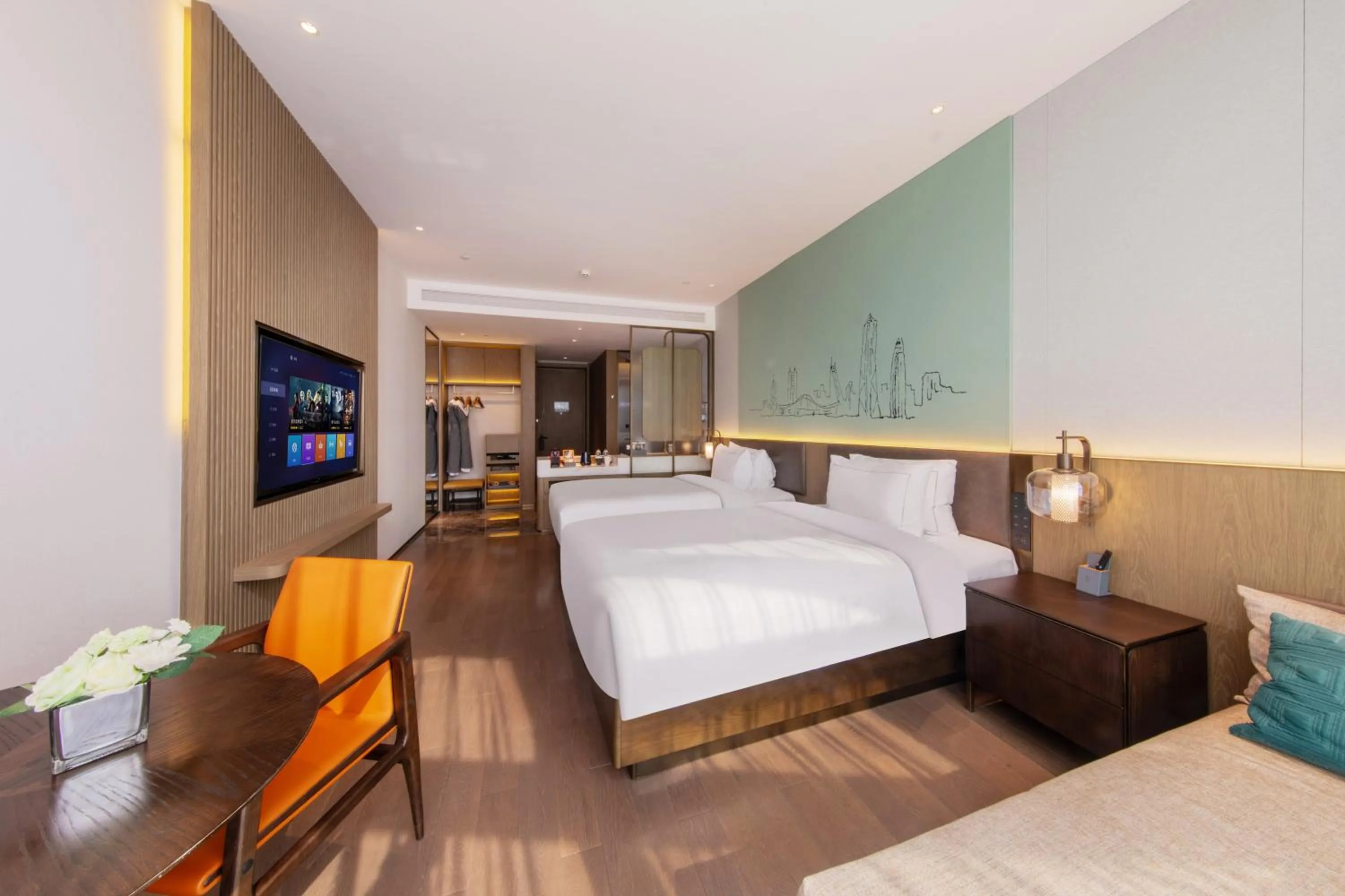 Photo of the whole room, Bed in UrCove by HYATT Shenzhen Luohu