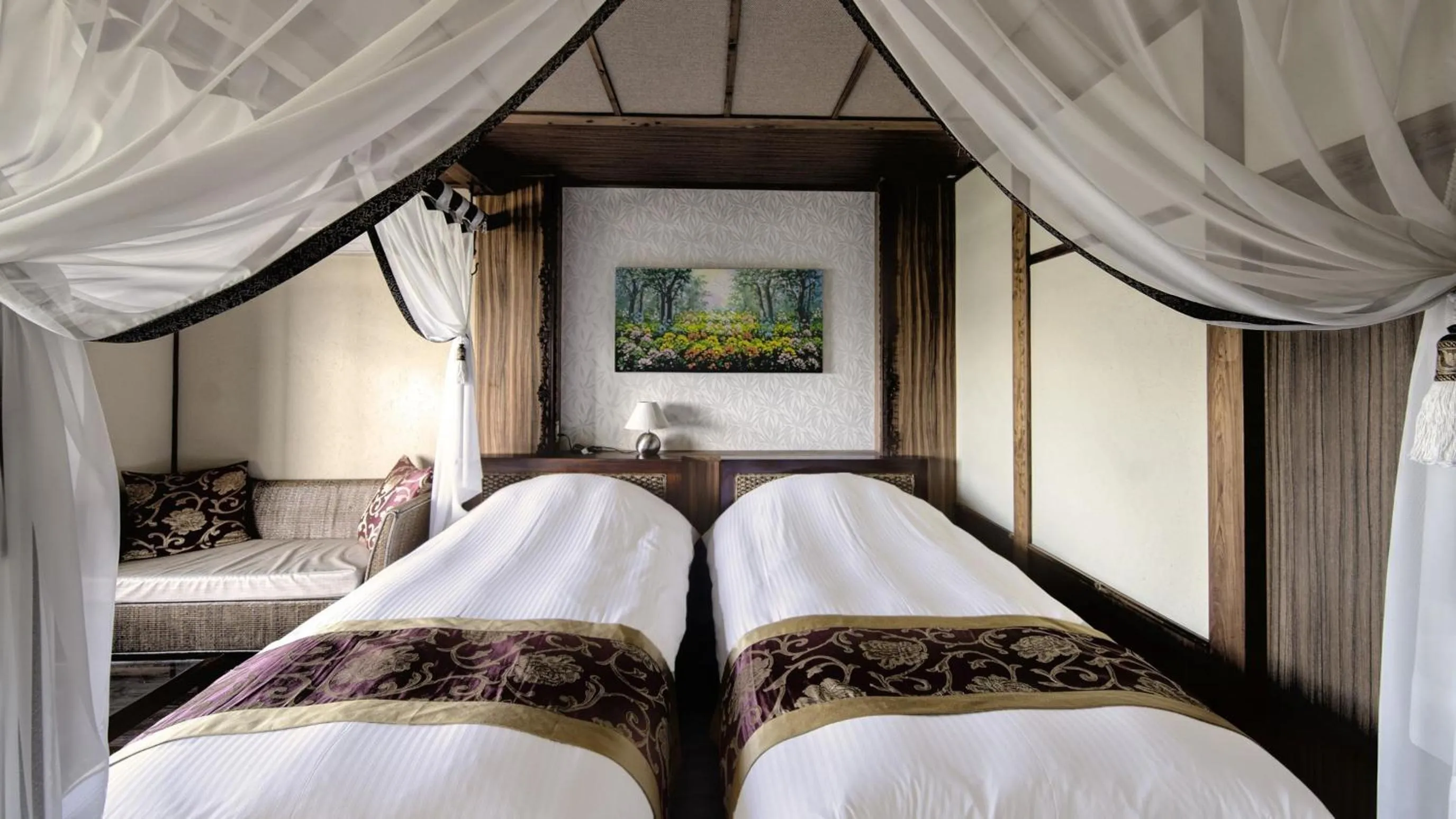 Bed in Bali Resort SAYA no Kaze