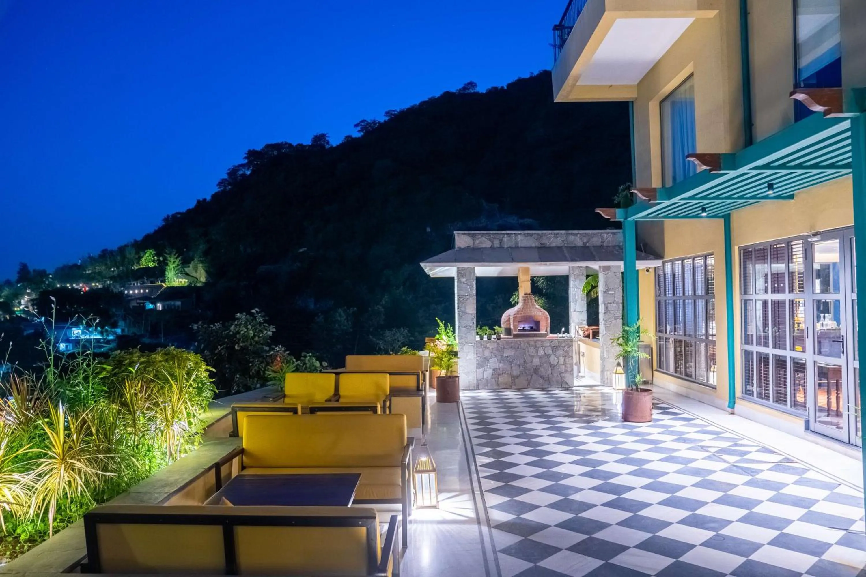 Patio in Radisson Blu Resort Kumbhalgarh