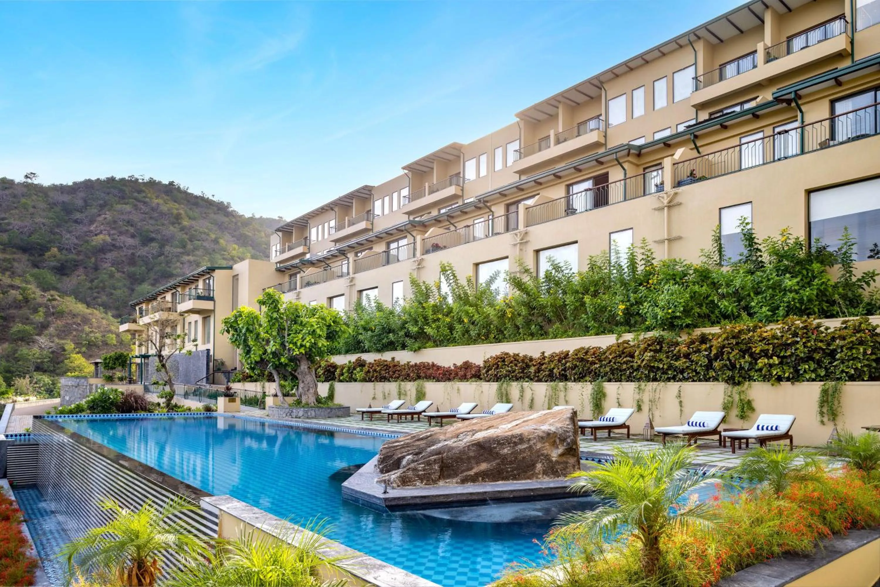 Pool view in Radisson Blu Resort Kumbhalgarh