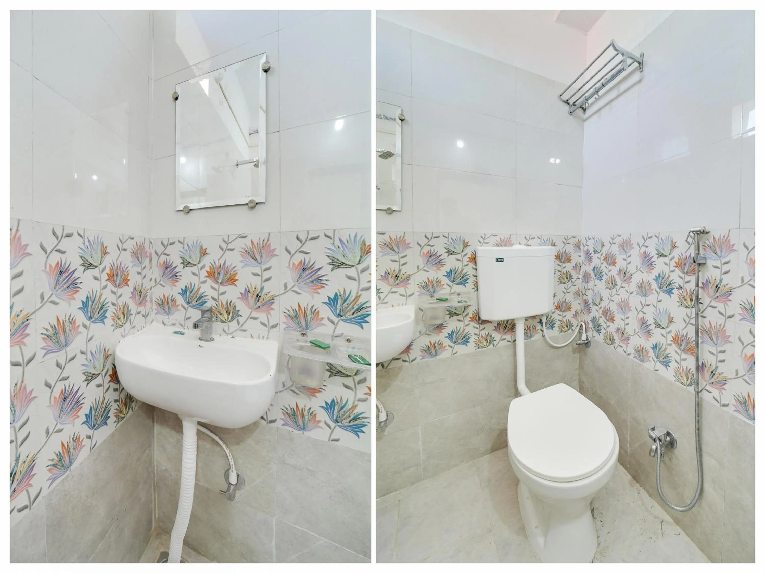 Bathroom in Super Hotel O Lalit And Marriage Garden