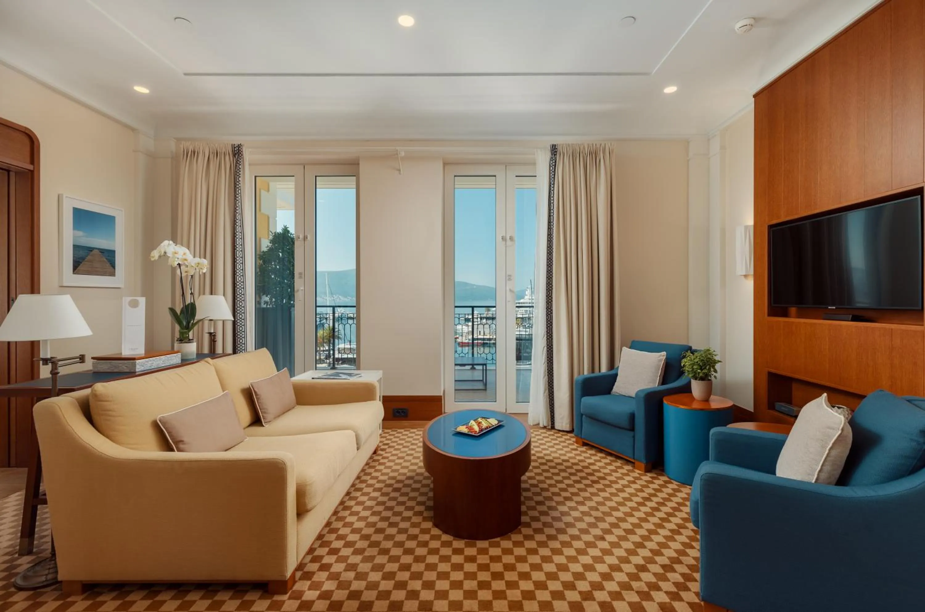 Living room in Regent Porto Montenegro