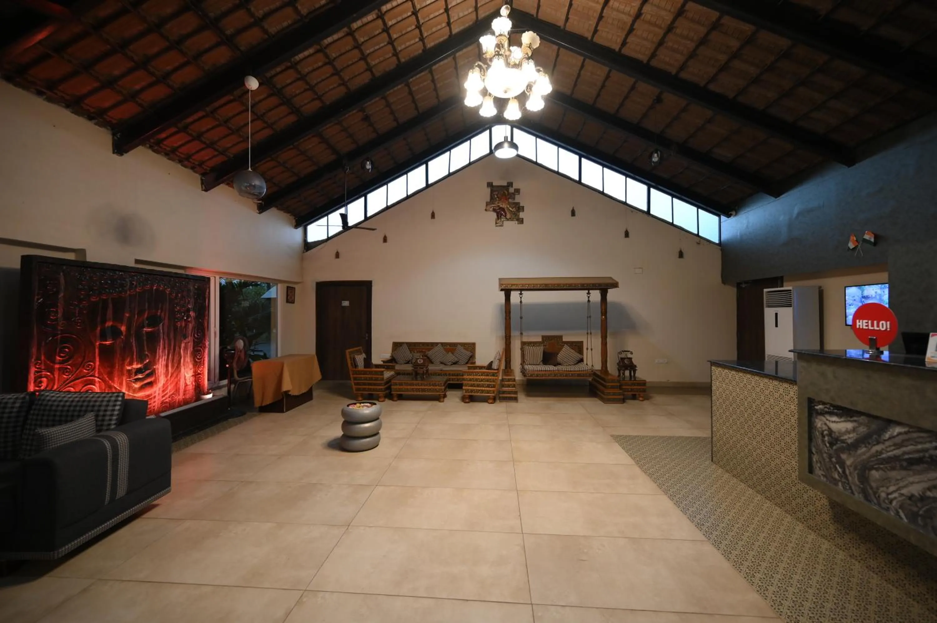 Lobby or reception in Spree One Resort And Convention Annavaram