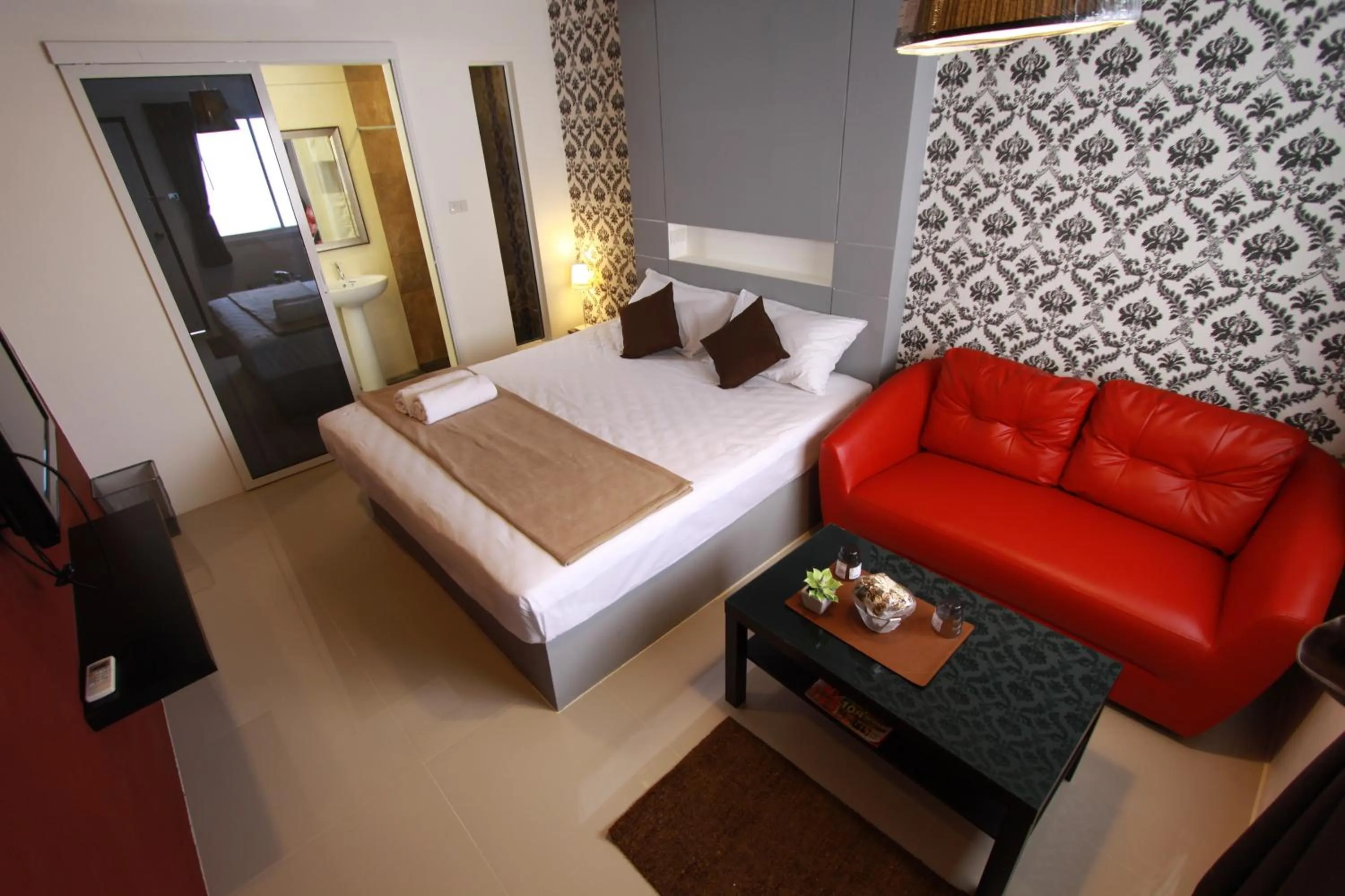 Decorative detail, Bed in Bearing26 Hotel