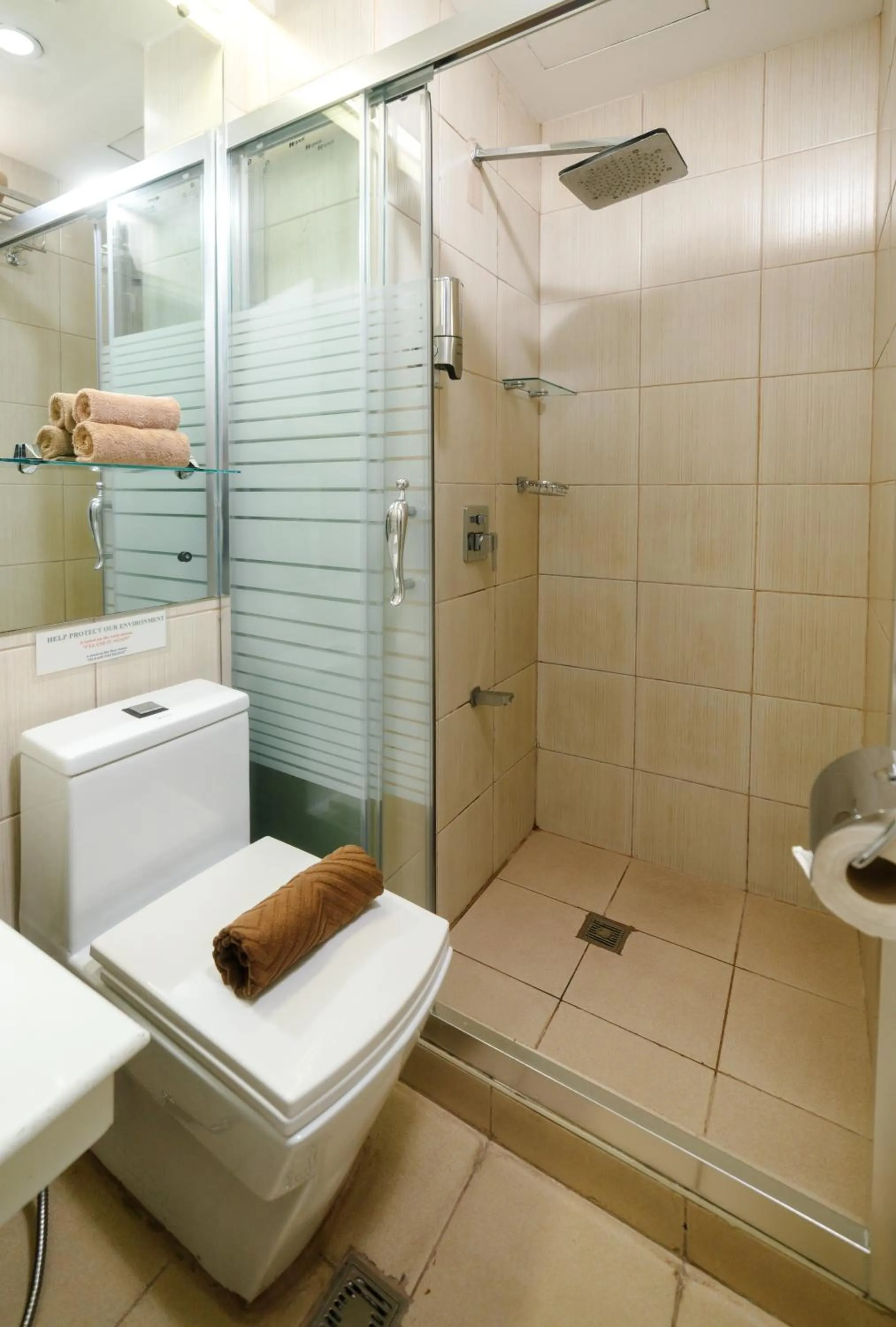 Shower in Regency Grand Suites