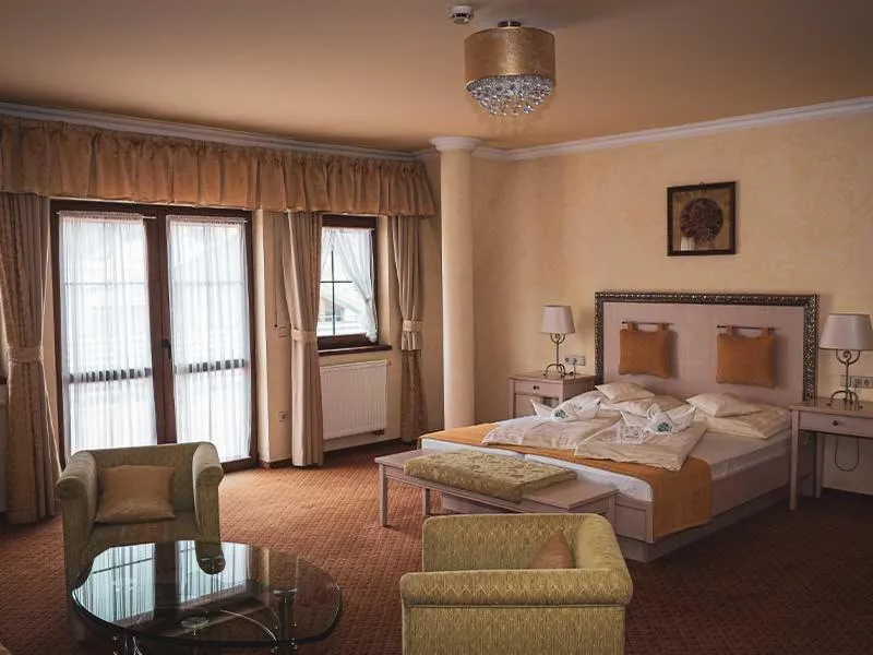 Bed in Hétkúti Wellness Hotel