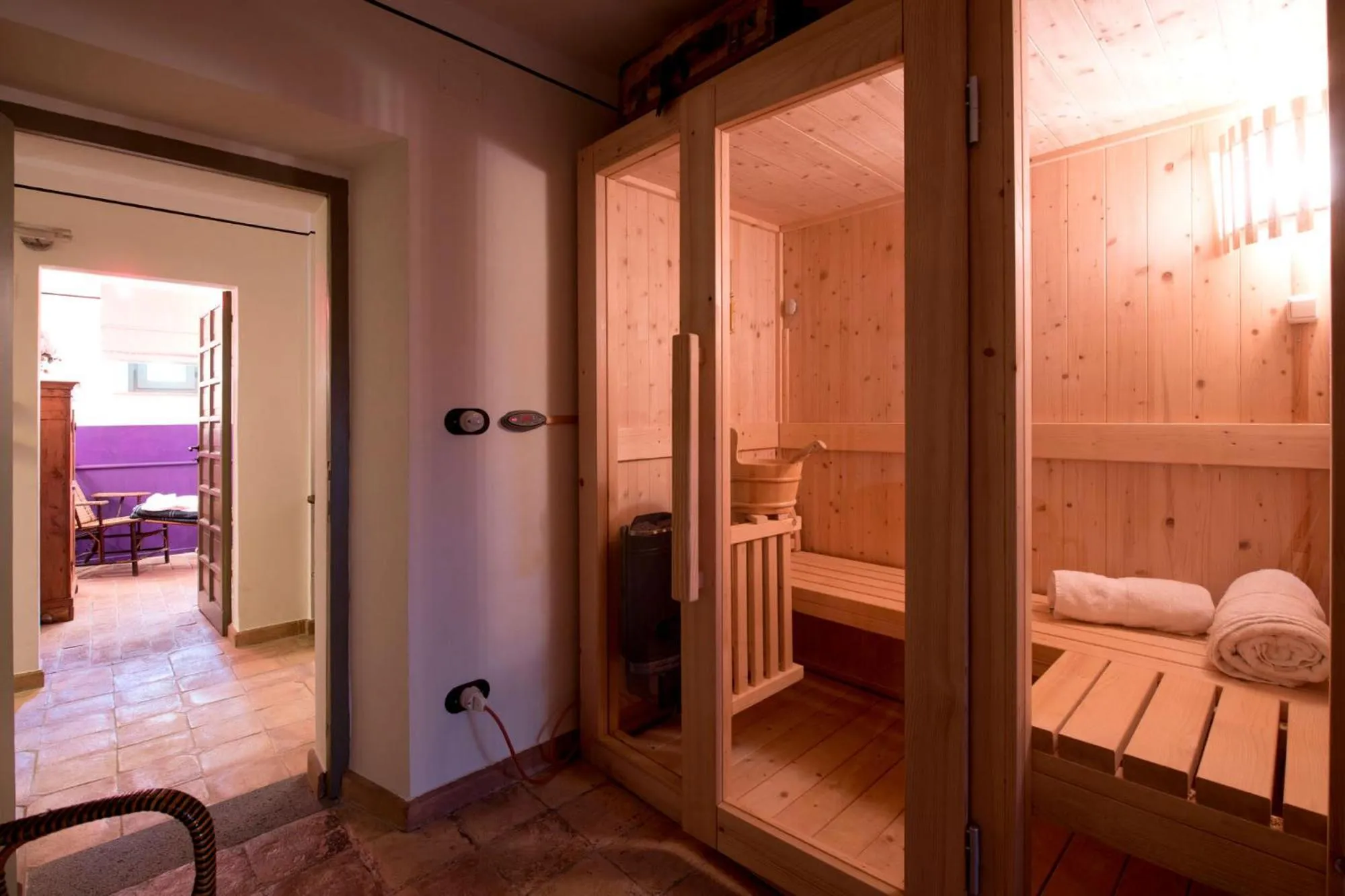Sauna, Bed in Corte della Maestà Antica Residenza