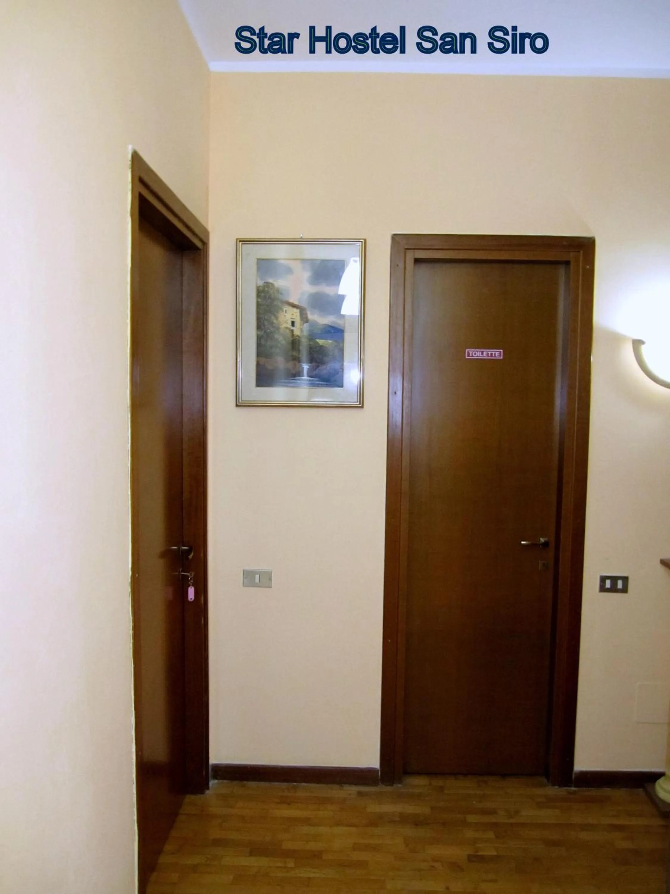 Decorative detail in Star Hostel San Siro Fiera