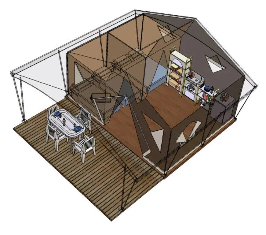 Floor plan in Le Village Vacances de Mimizan Plage