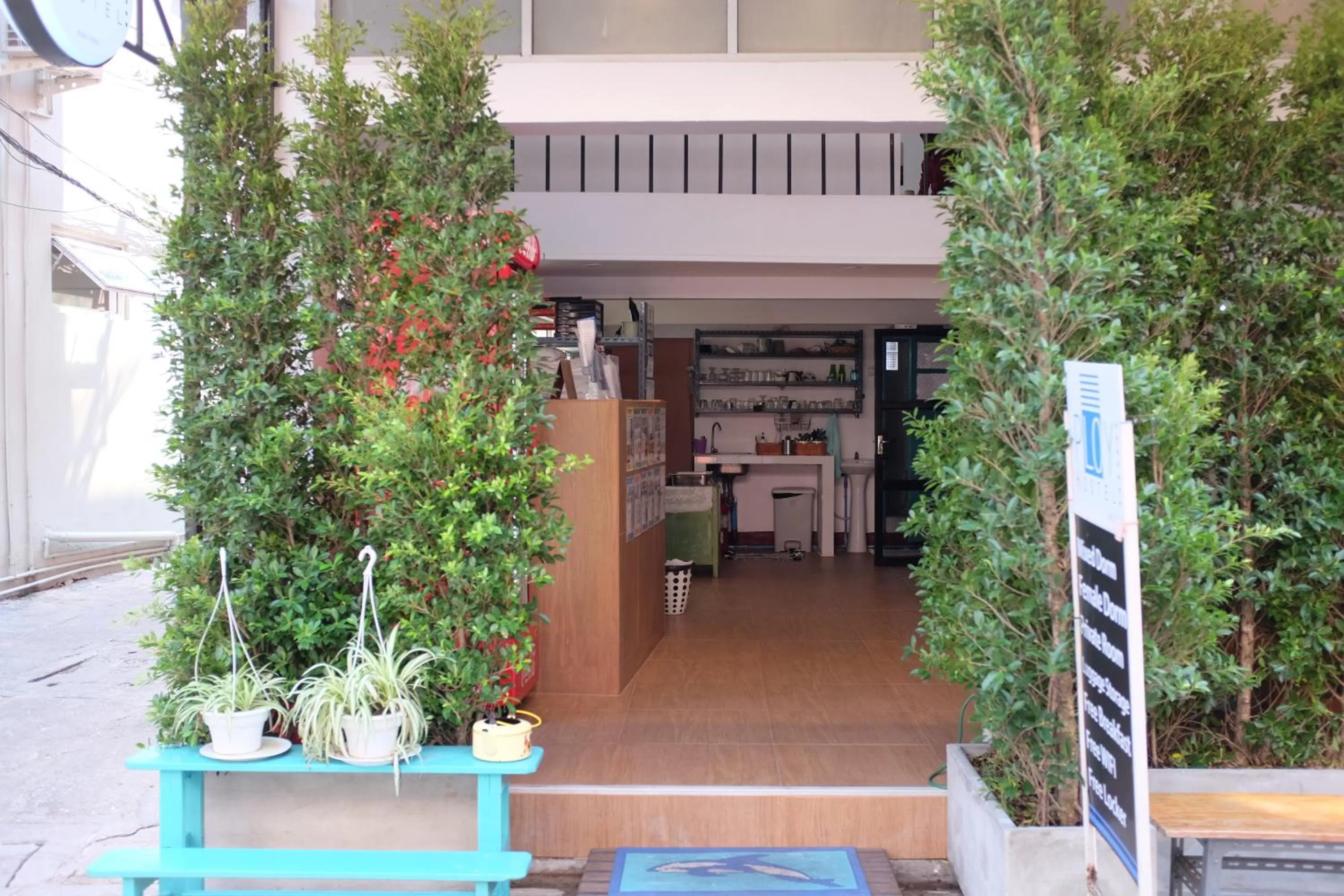 Garden in PLOY Hostel