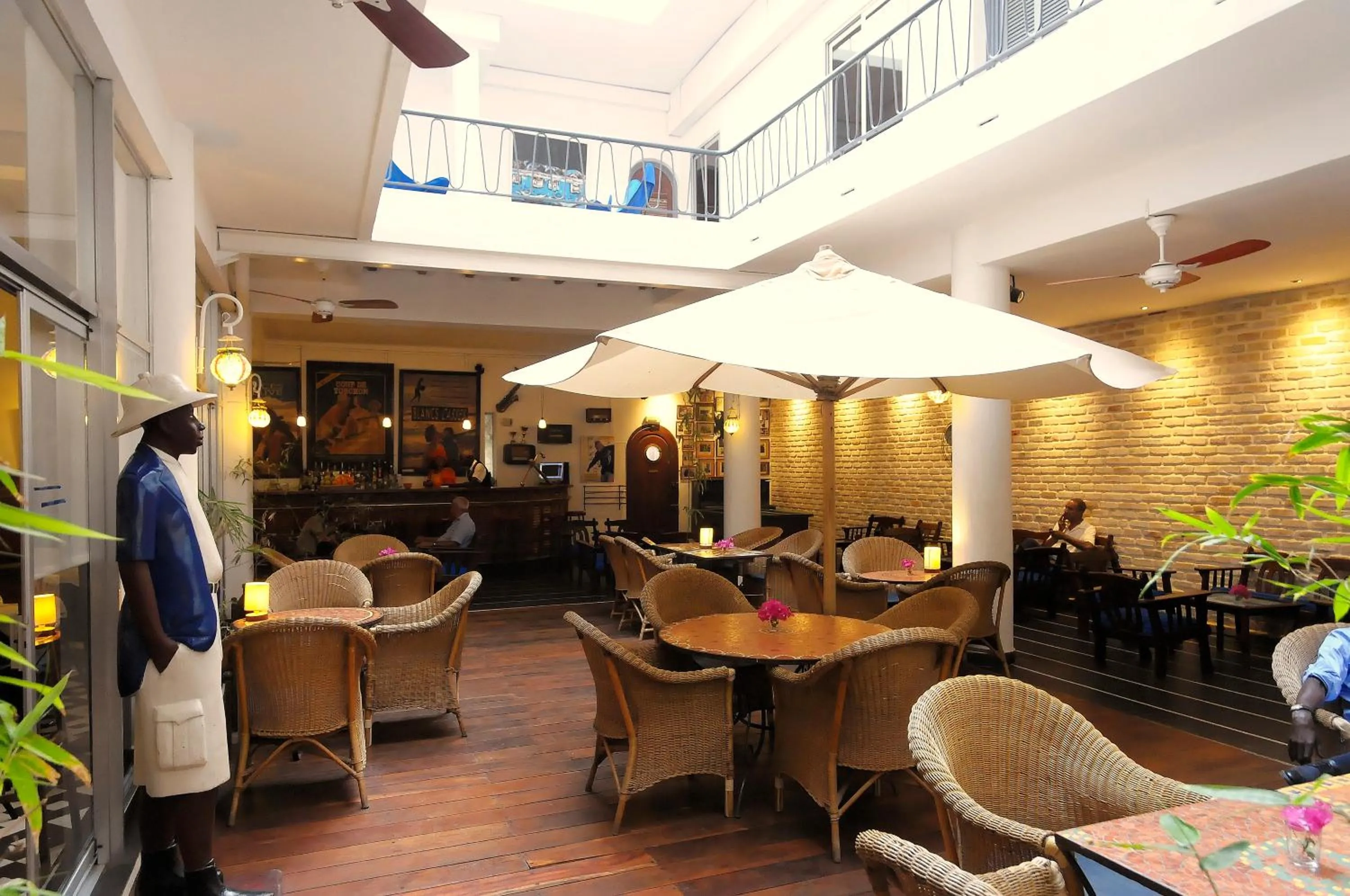 Patio in Hôtel La Résidence