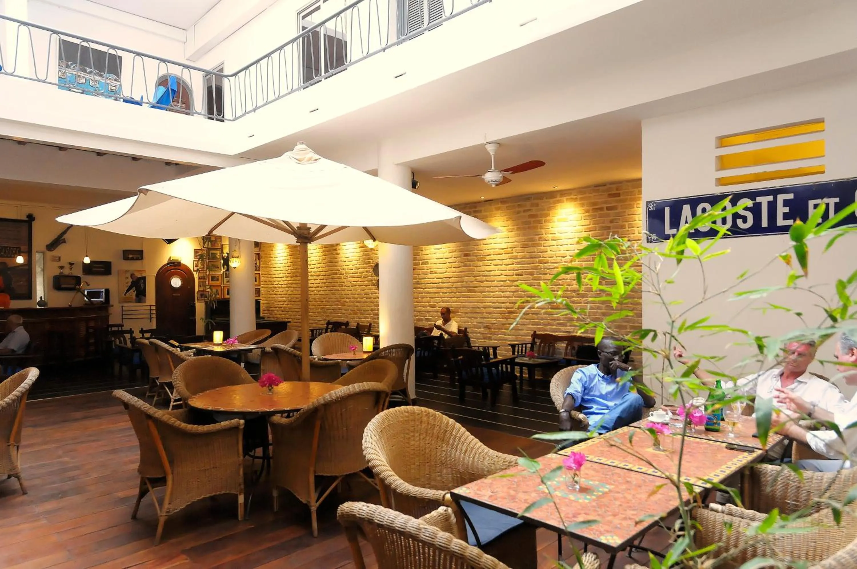 Patio in Hôtel La Résidence