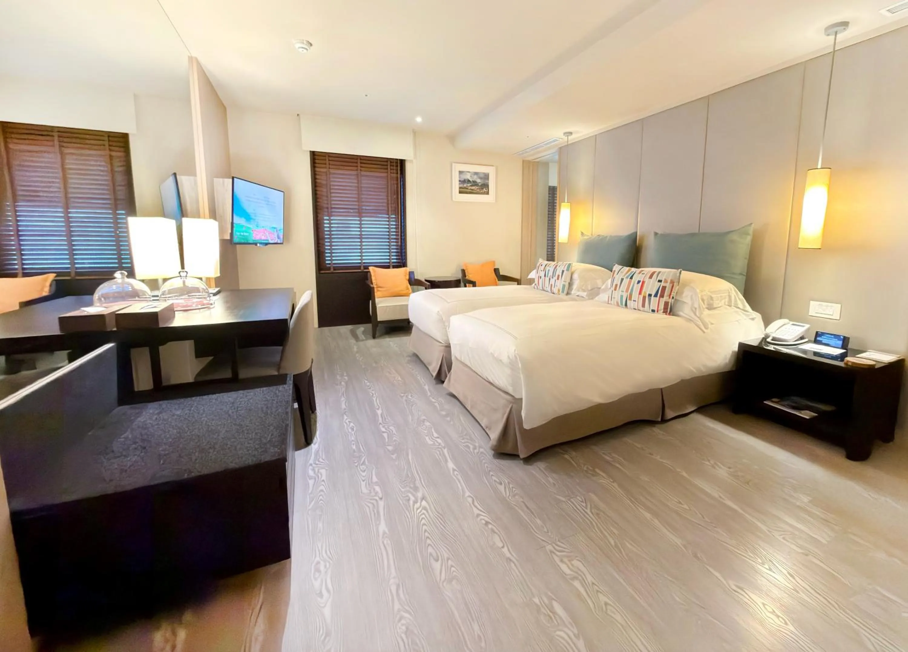 Bed in The Gaia Hotel - Taipei