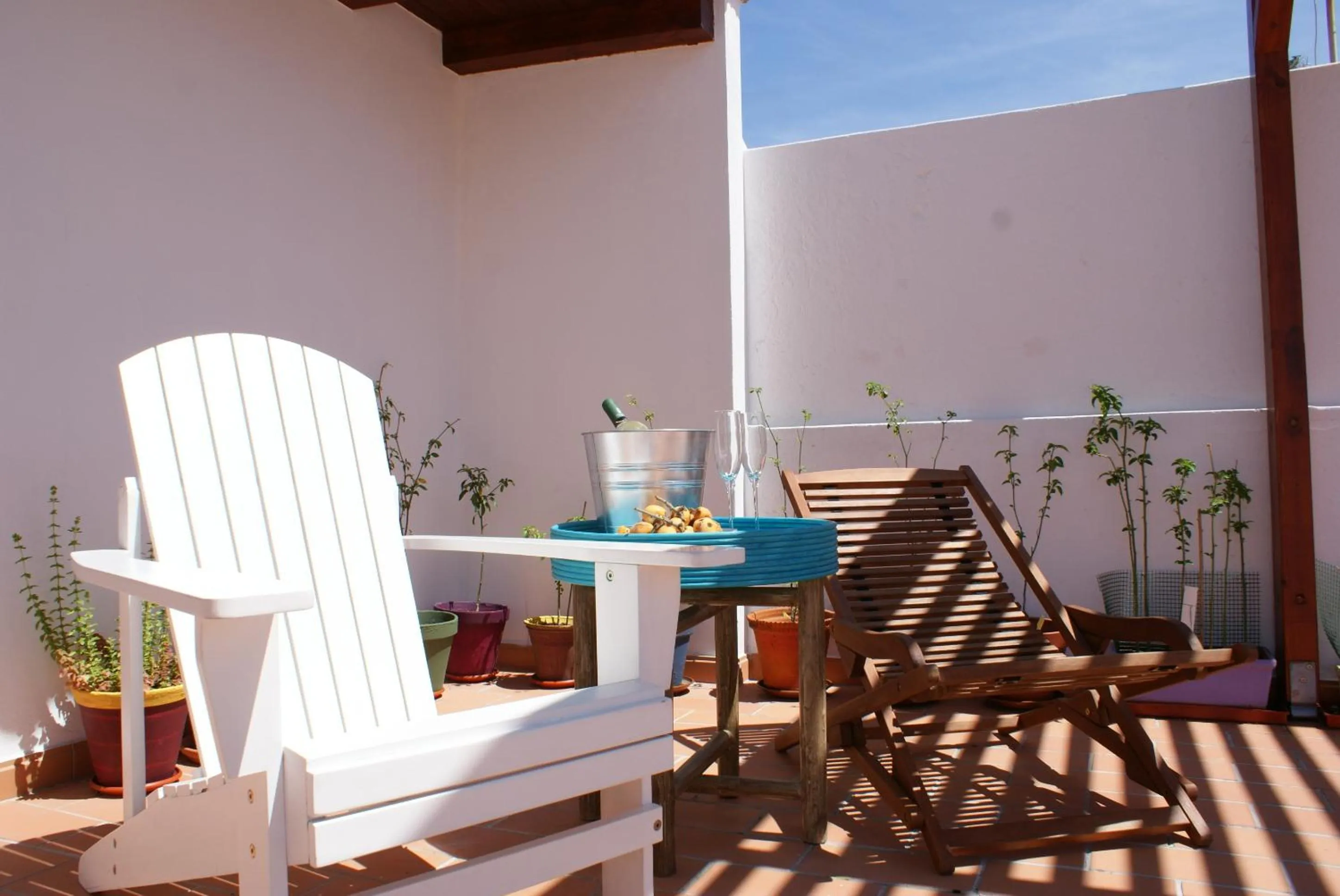 Balcony/Terrace in Casas da Formosa - Downtown Alegria B&B
