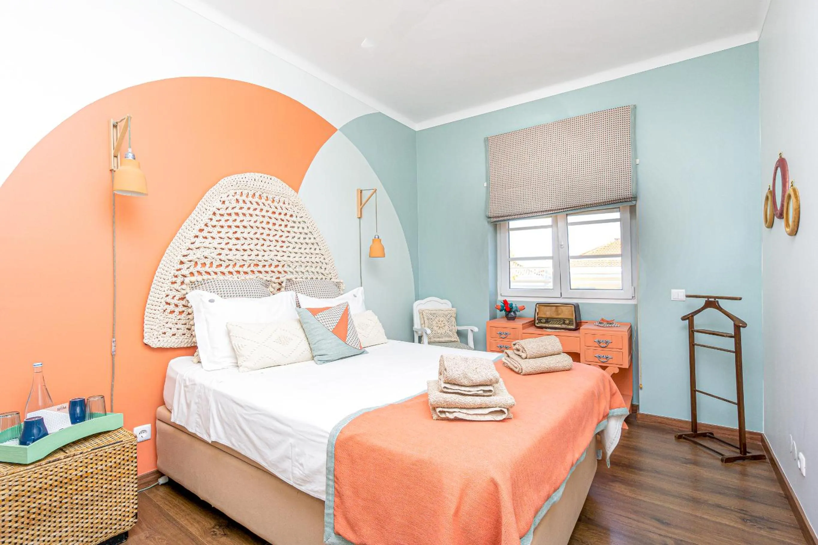 Bedroom, Bed in Casas da Formosa - Downtown Alegria B&B