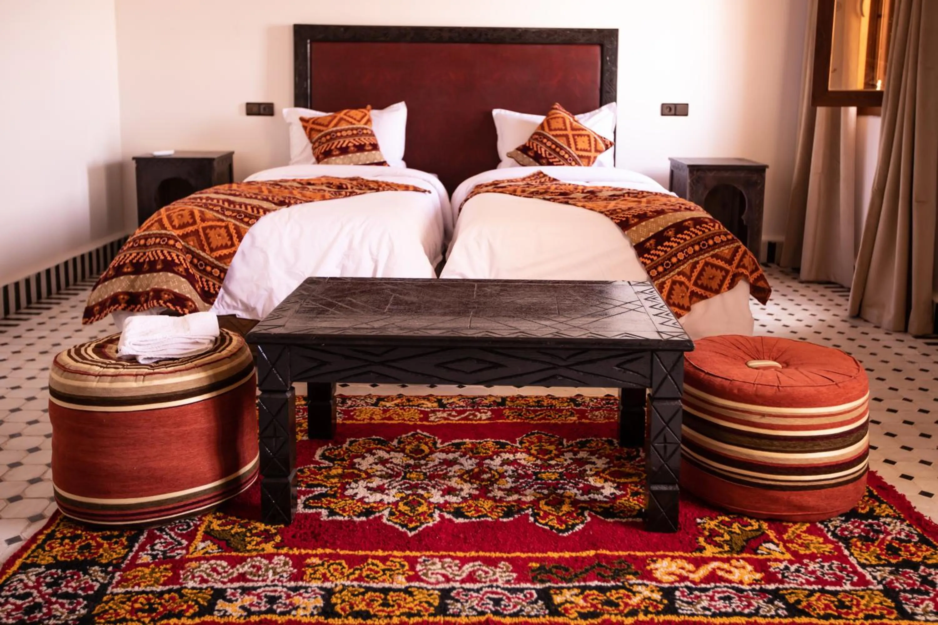 Bedroom, Bed in Riad Merzouga Dunes