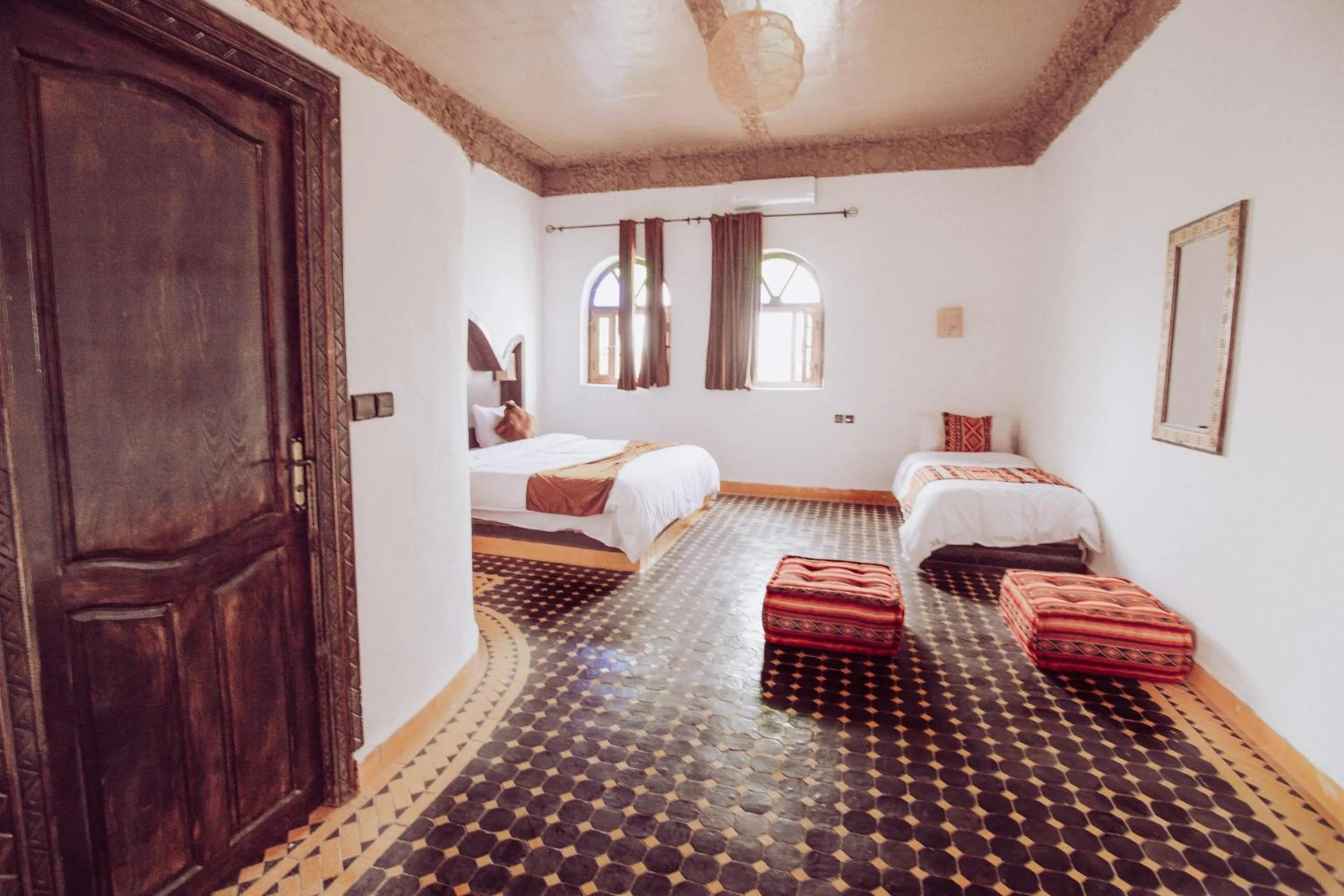 Bed in Riad Merzouga Dunes
