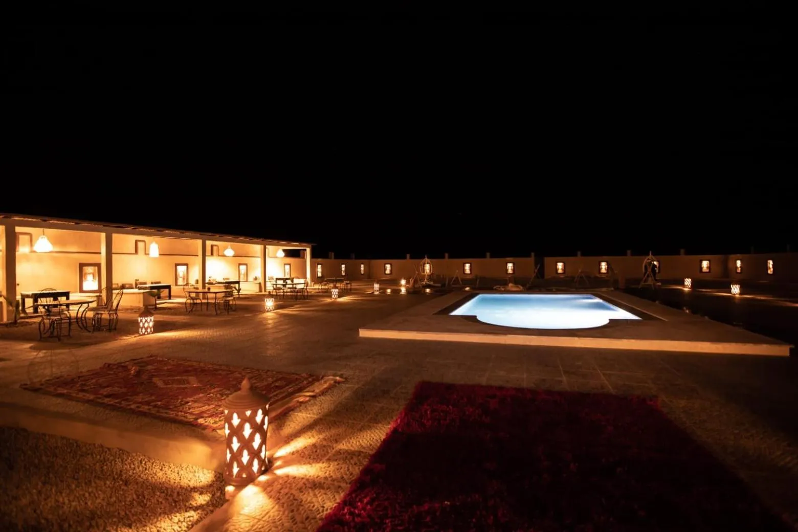 Swimming pool in Riad Merzouga Dunes