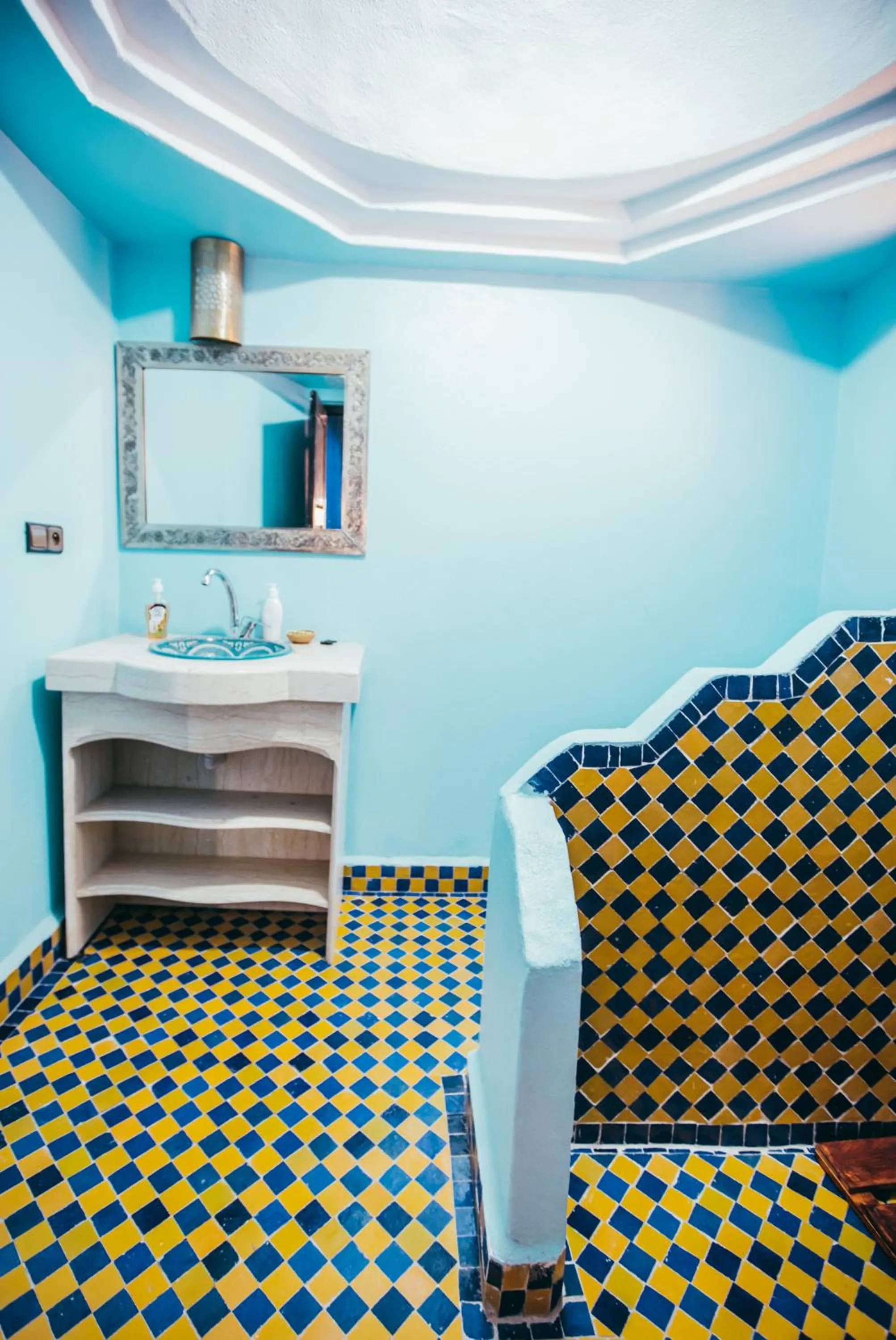 Seating area in Riad Merzouga Dunes