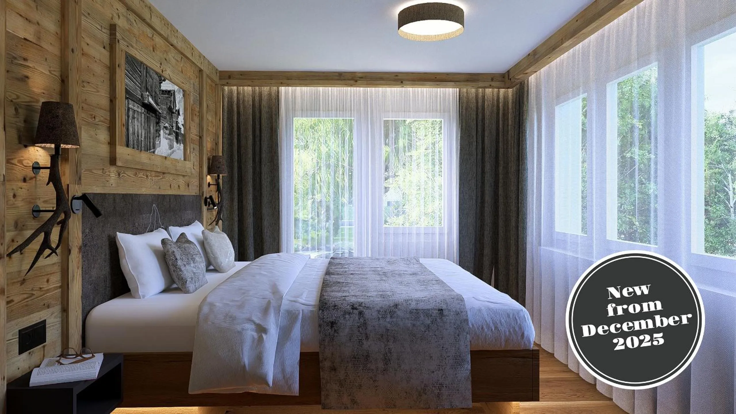 Bedroom, Bed in La Perle Apartments