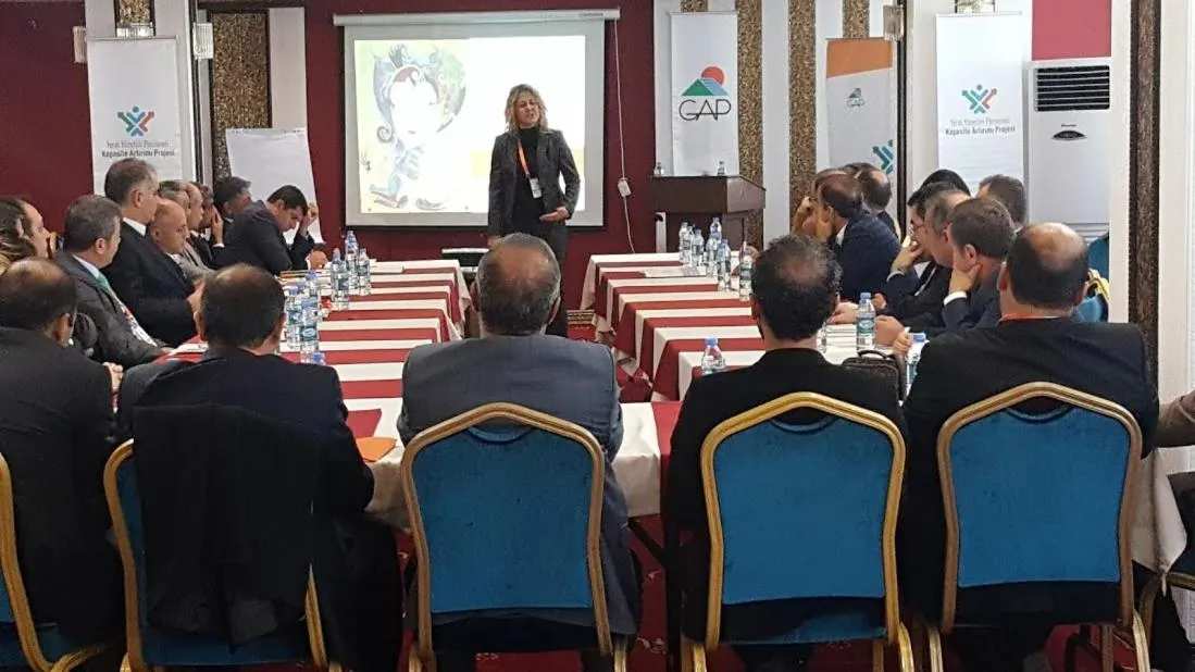 group of guests in The Ancient Mesopotamia Hotel