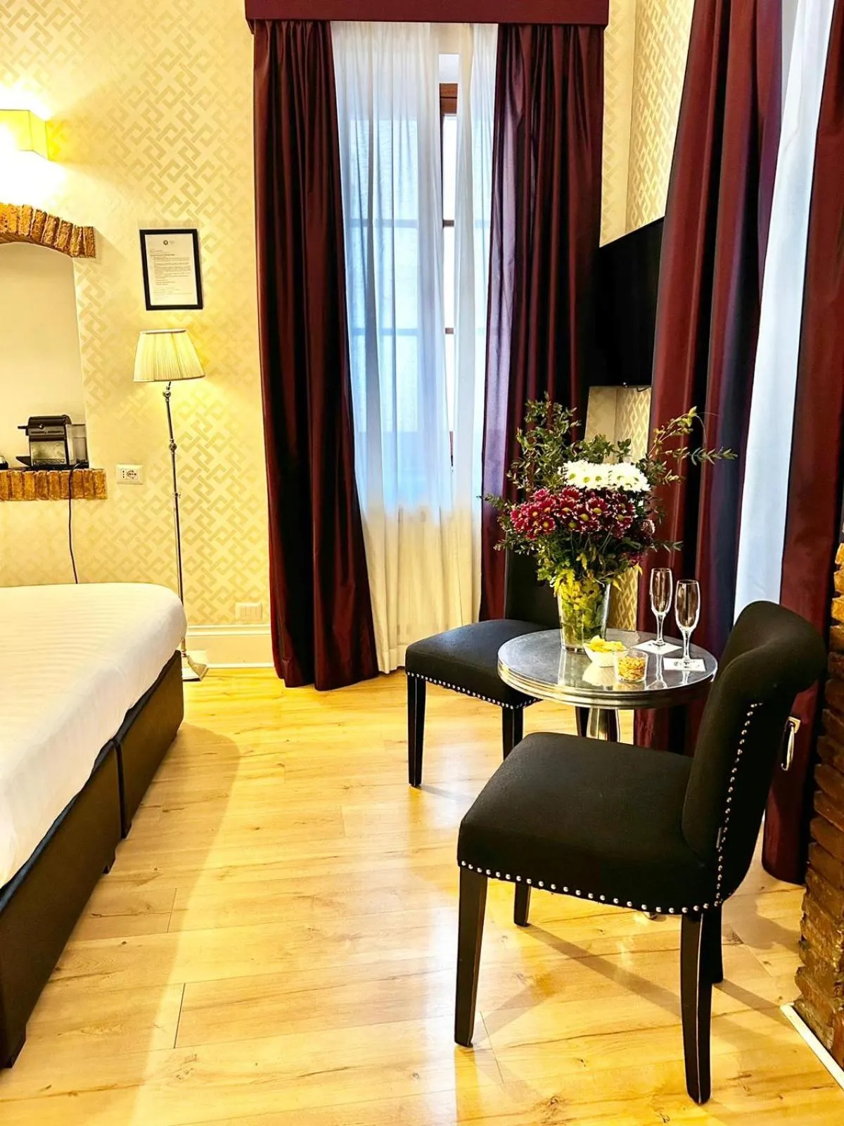 Decorative detail, Bed in Minerva Relais