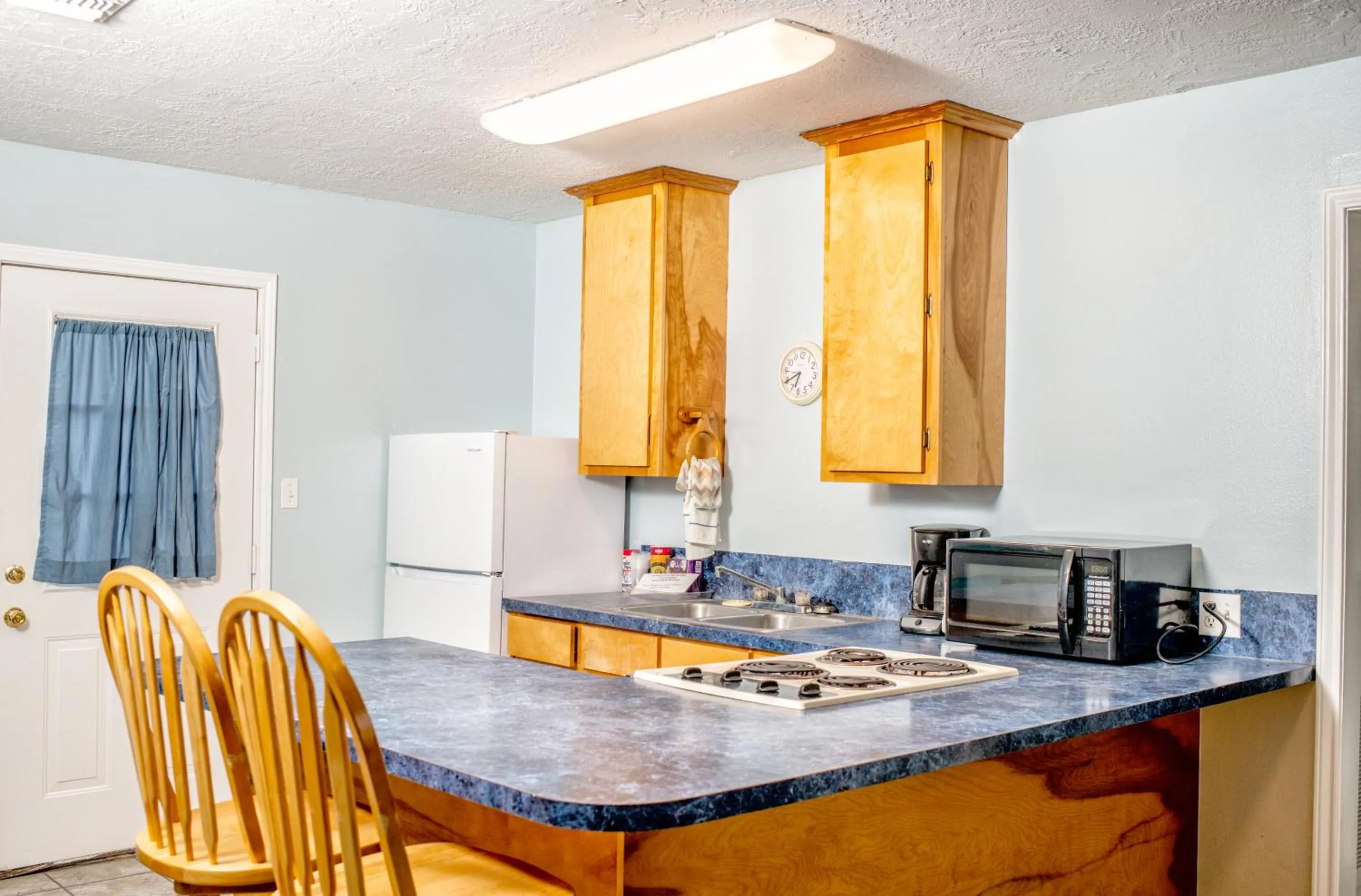 Kitchen or kitchenette in captain's quarters