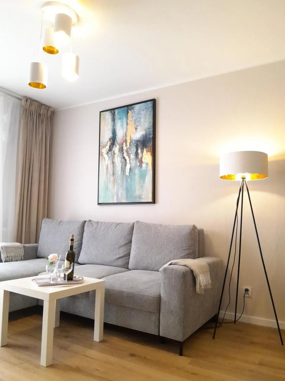 Living room in Arte Porta Mare przytulny apartament blisko morza z miejscem parkingowym