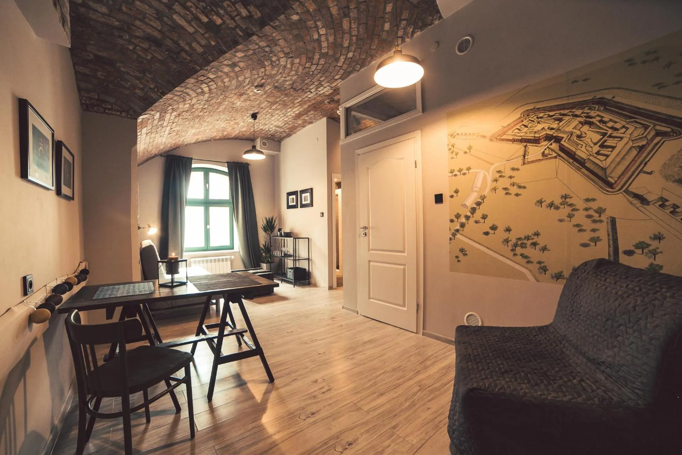 Living room in Twierdza Toruń - Fort IV