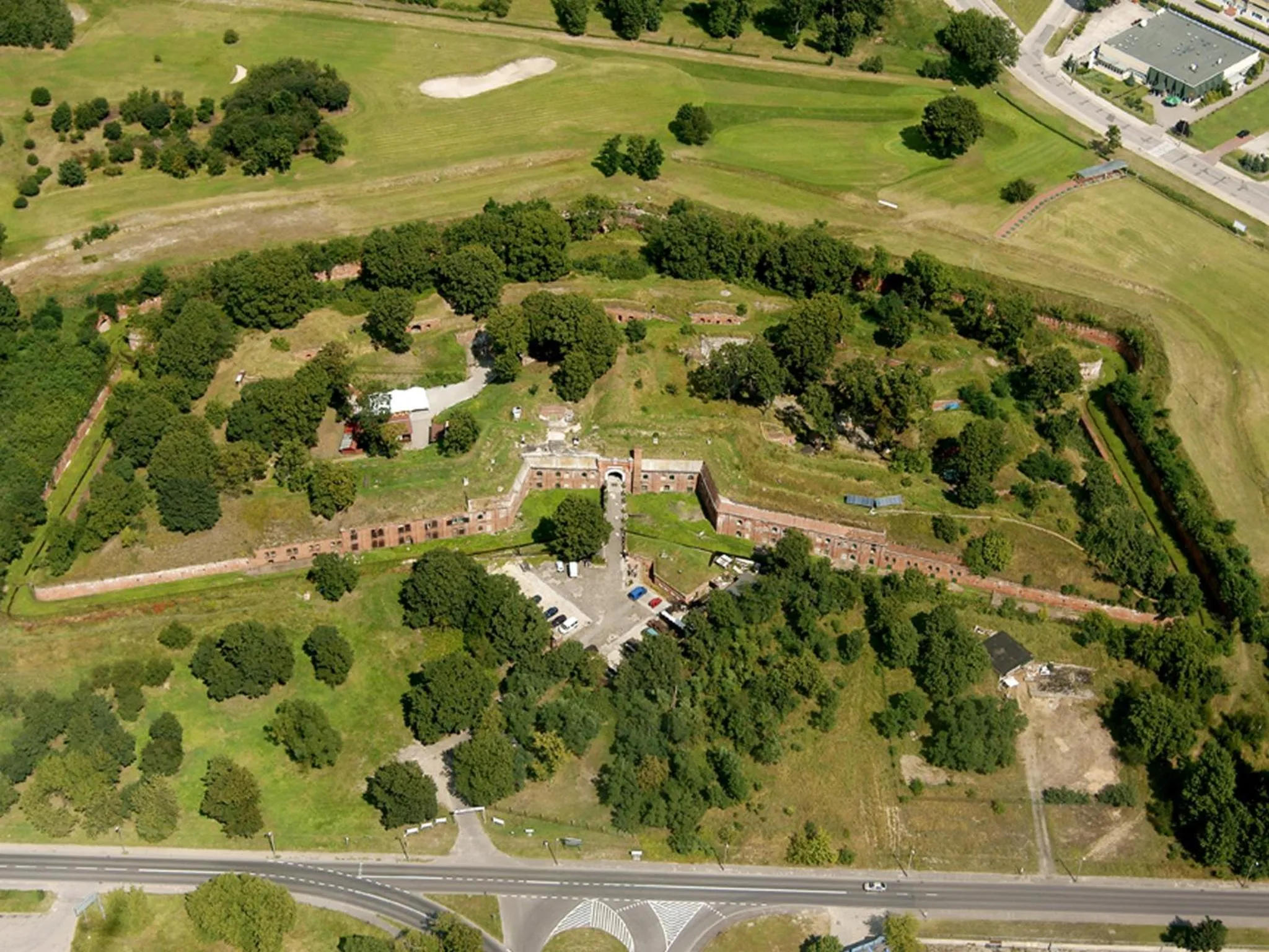 Bird's eye view in Twierdza Toruń - Fort IV