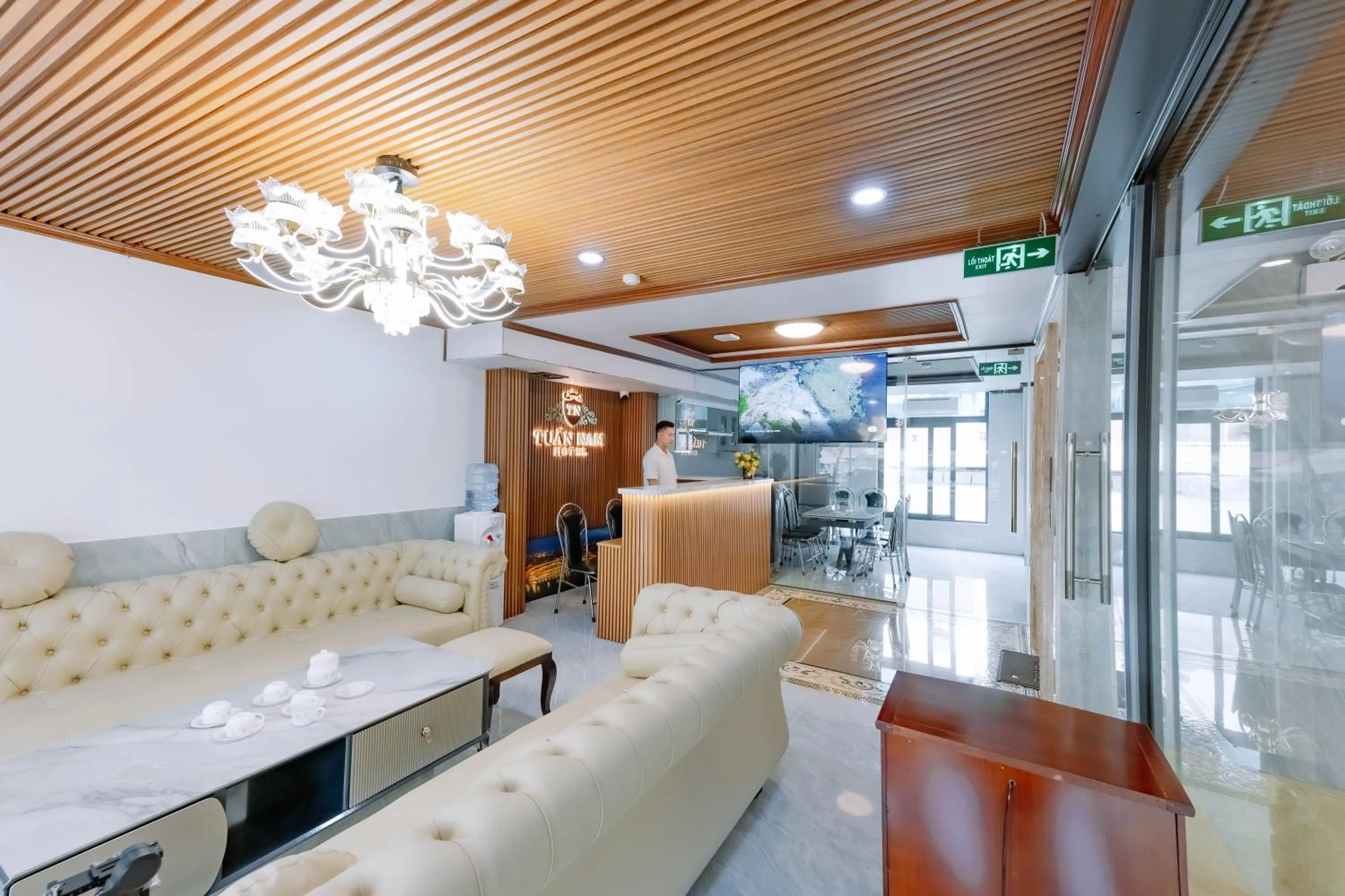 Living room in Tuan Nam Hotel