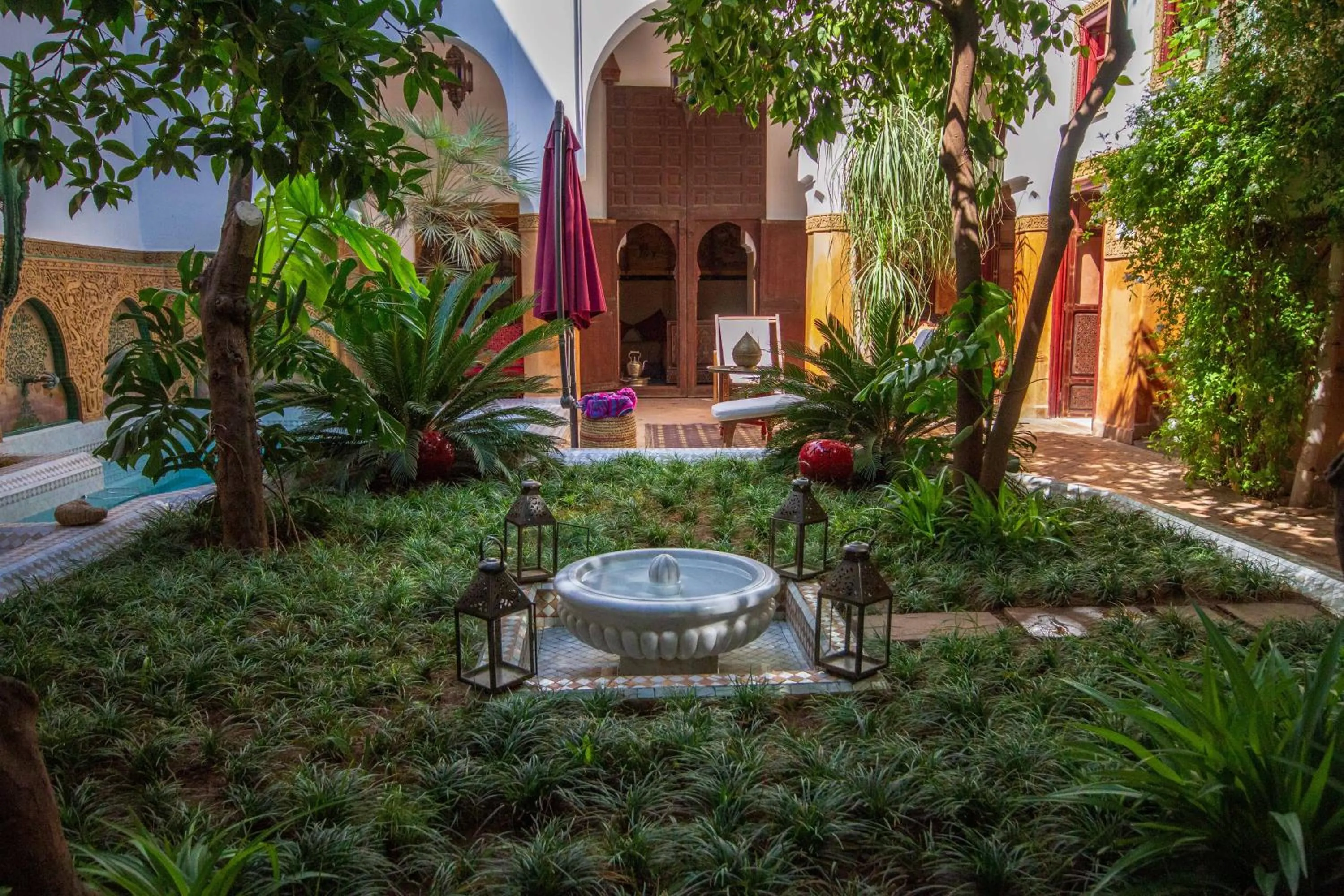 Garden view in Riad Dombaraka