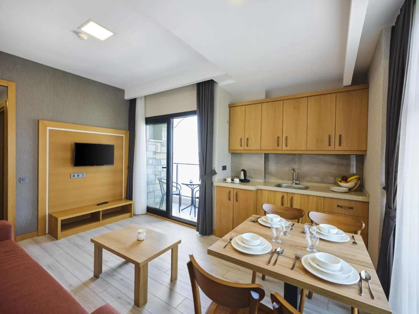 Kitchen or kitchenette in Ma-Si Urla Hotel
