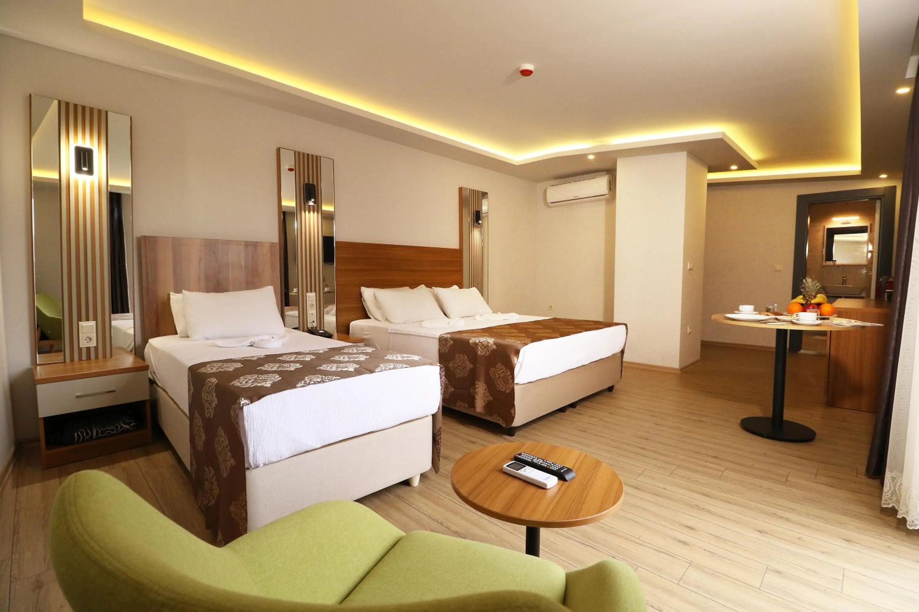 Bed in ALMIRCAN HOTEL