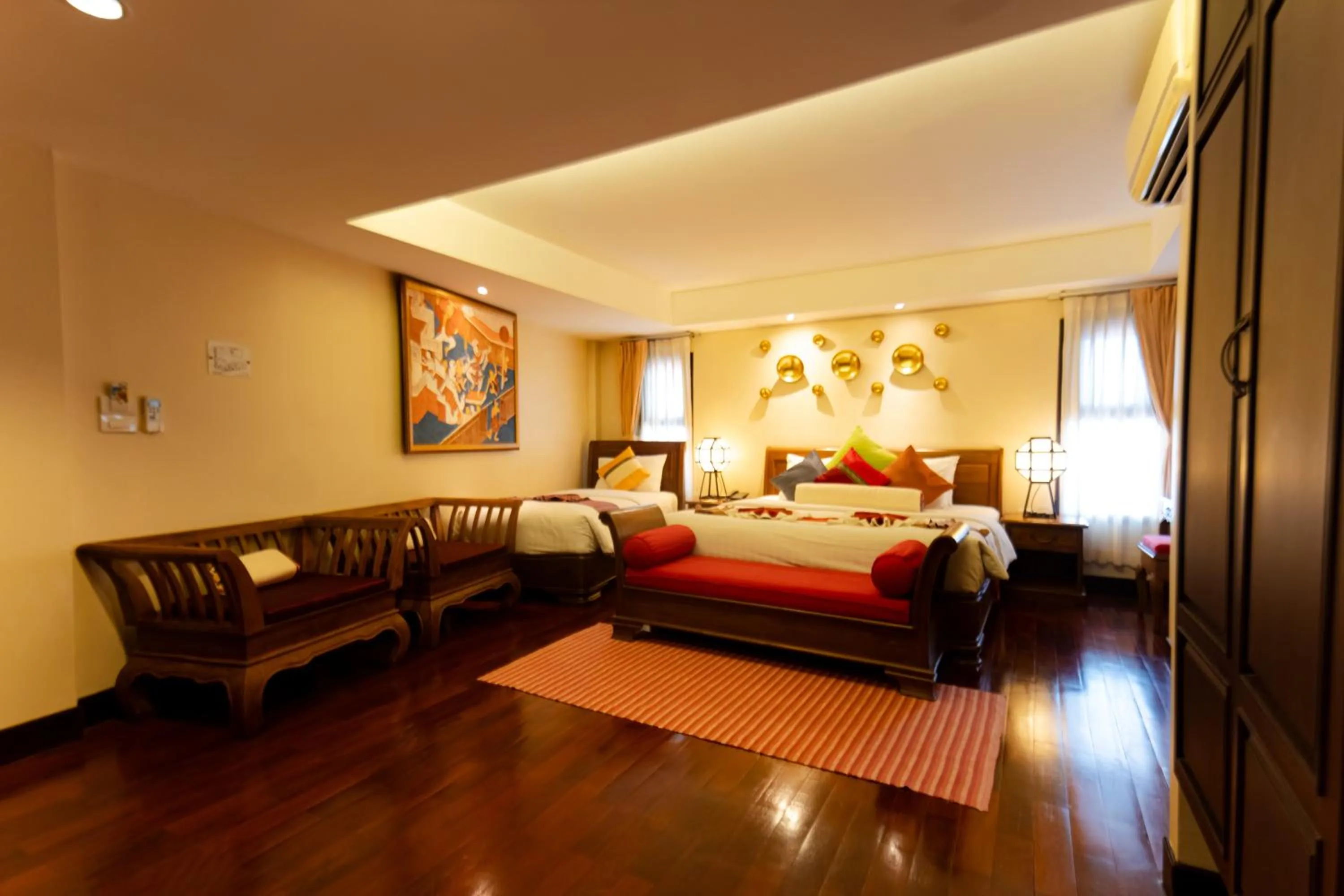 Bed in Viang Thapae Resort