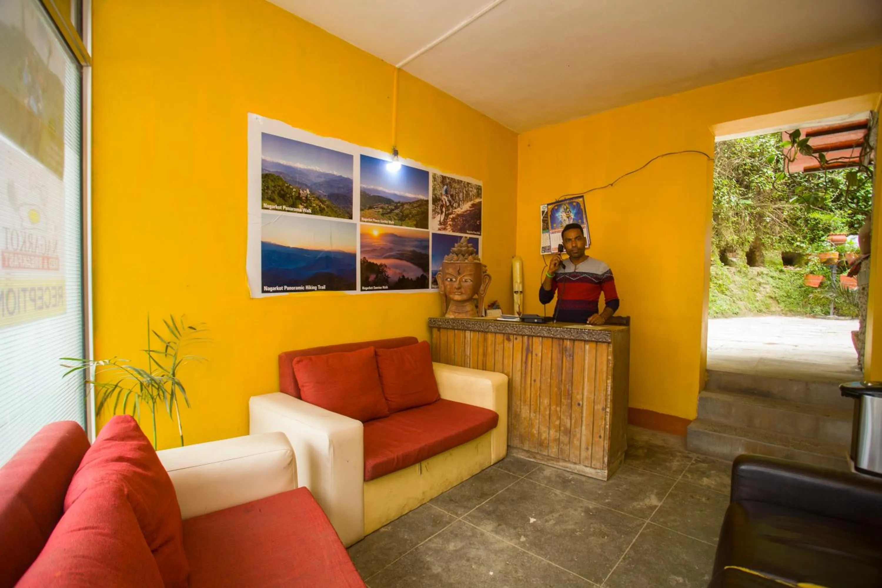 Lobby or reception in Langtang View Nagarkot Bed and Breakfast