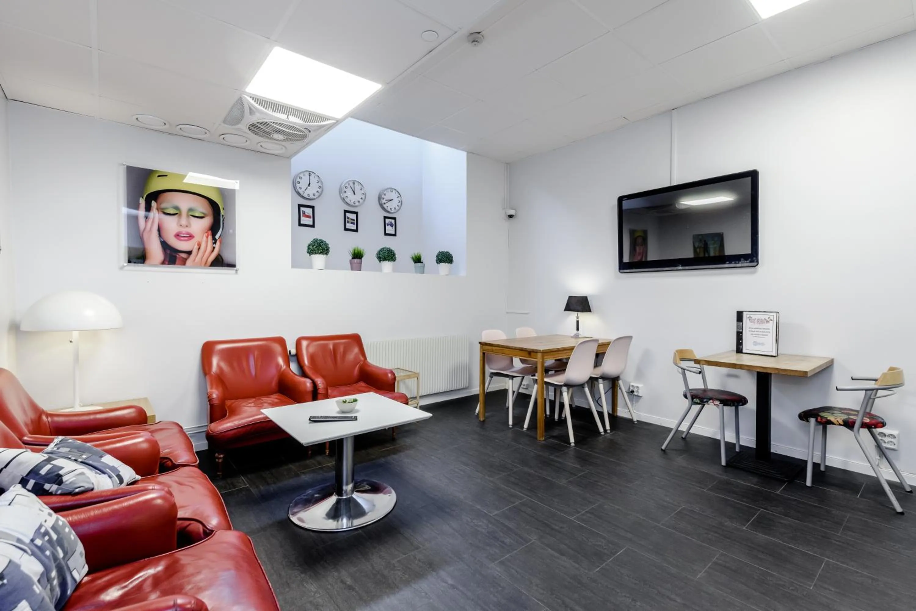 Living room in City Hostel