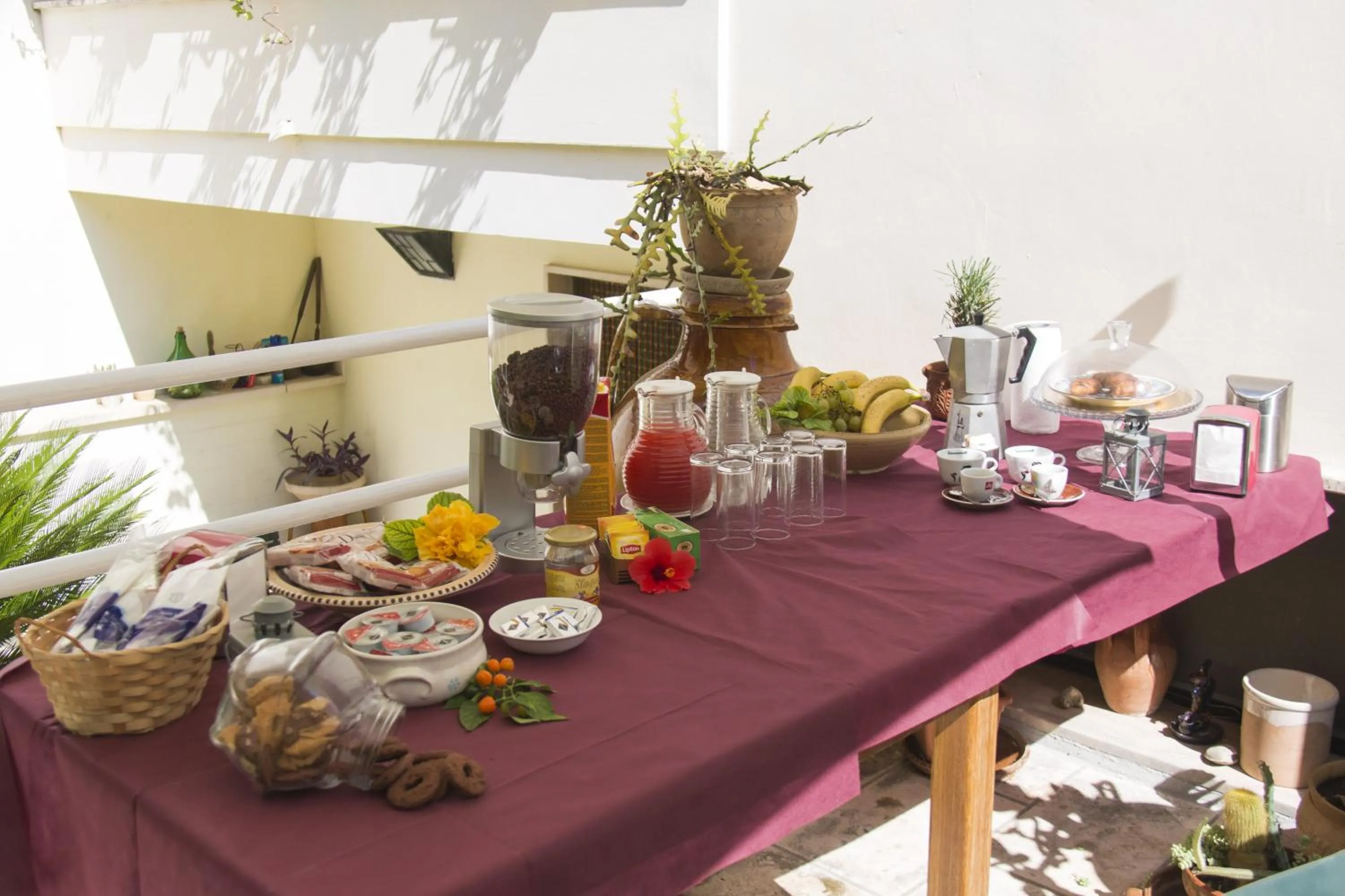 Food and drinks in B&B Luxury