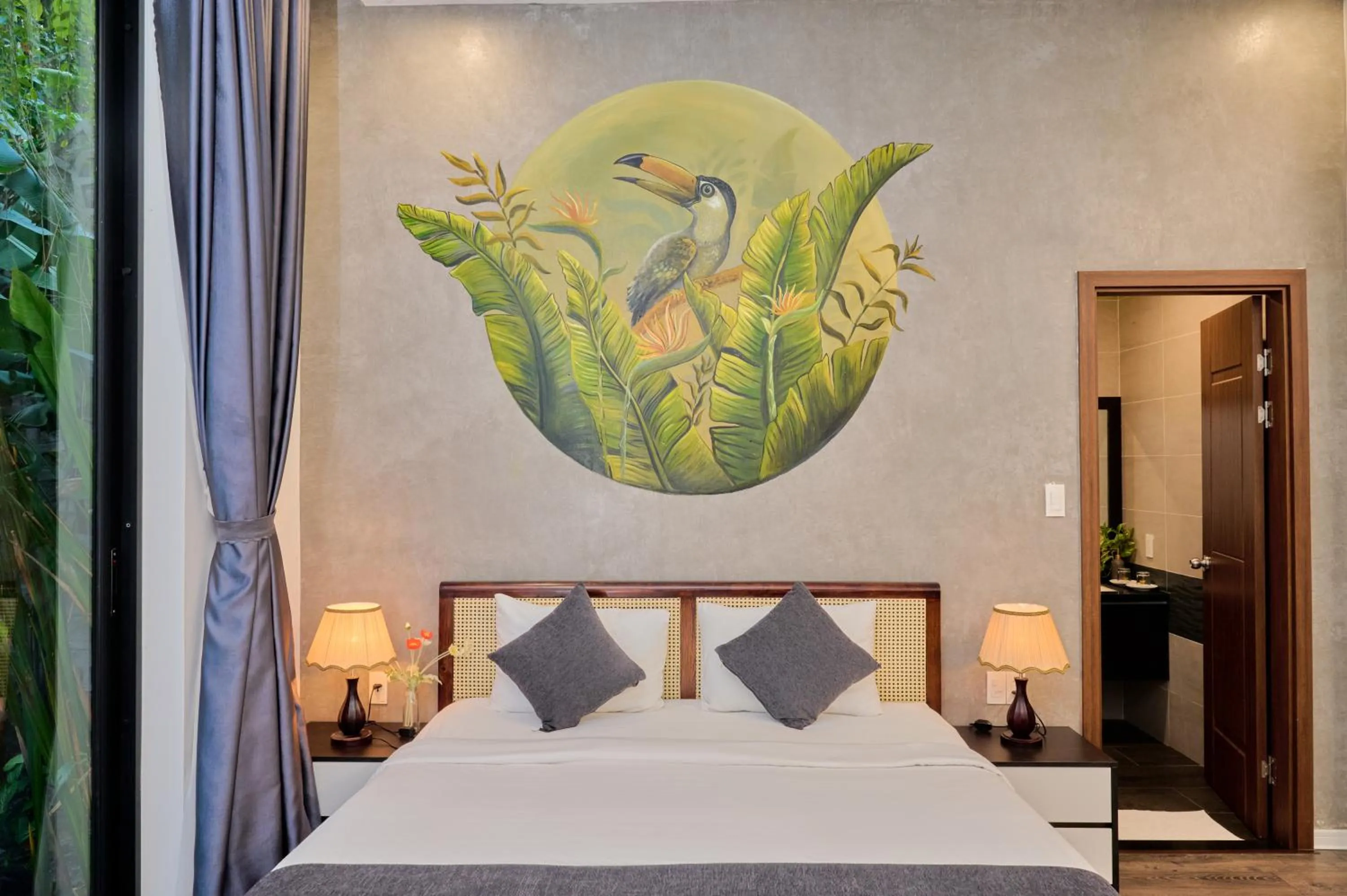 Bedroom, Bed in Charm Champion Villa Hoian