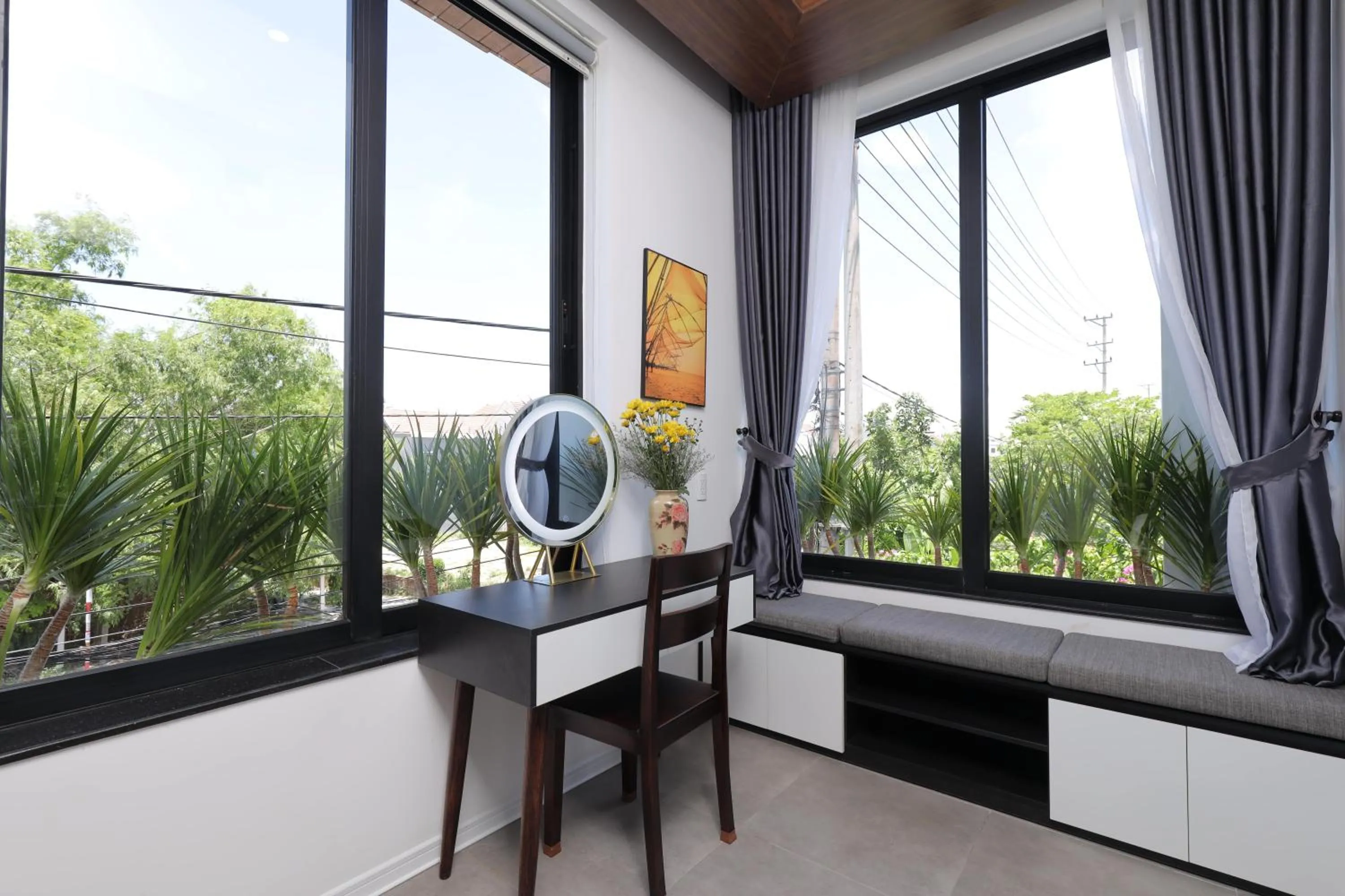 Seating area, Bed in Charm Champion Villa Hoian